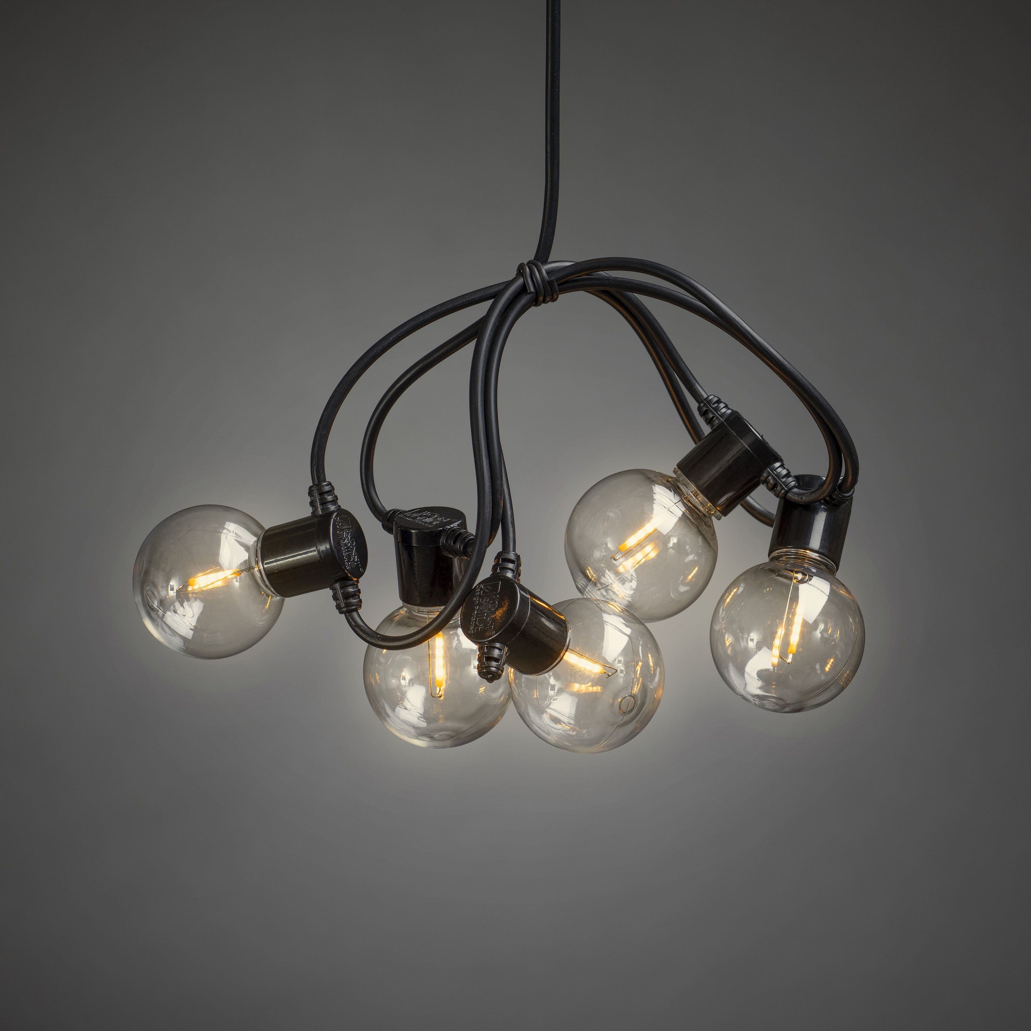 KONSTSMIDE Led-lichtsnoer Led biertuinverlichting, 10 heldere lampen / 20 amberkleurige dioden (1 stuk)