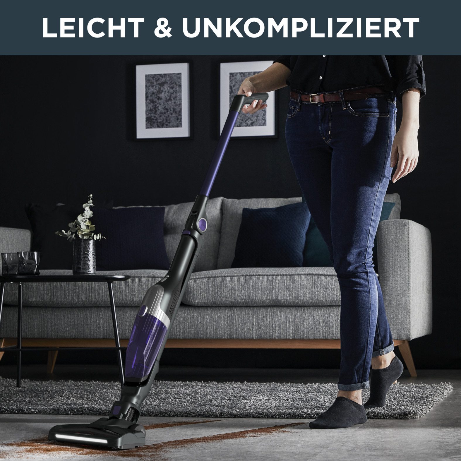 Rowenta Accu-kruimeldief en -stofzuiger Xtrem Compact, licht, zeer compact, flexibele scharnier, lange accuduur