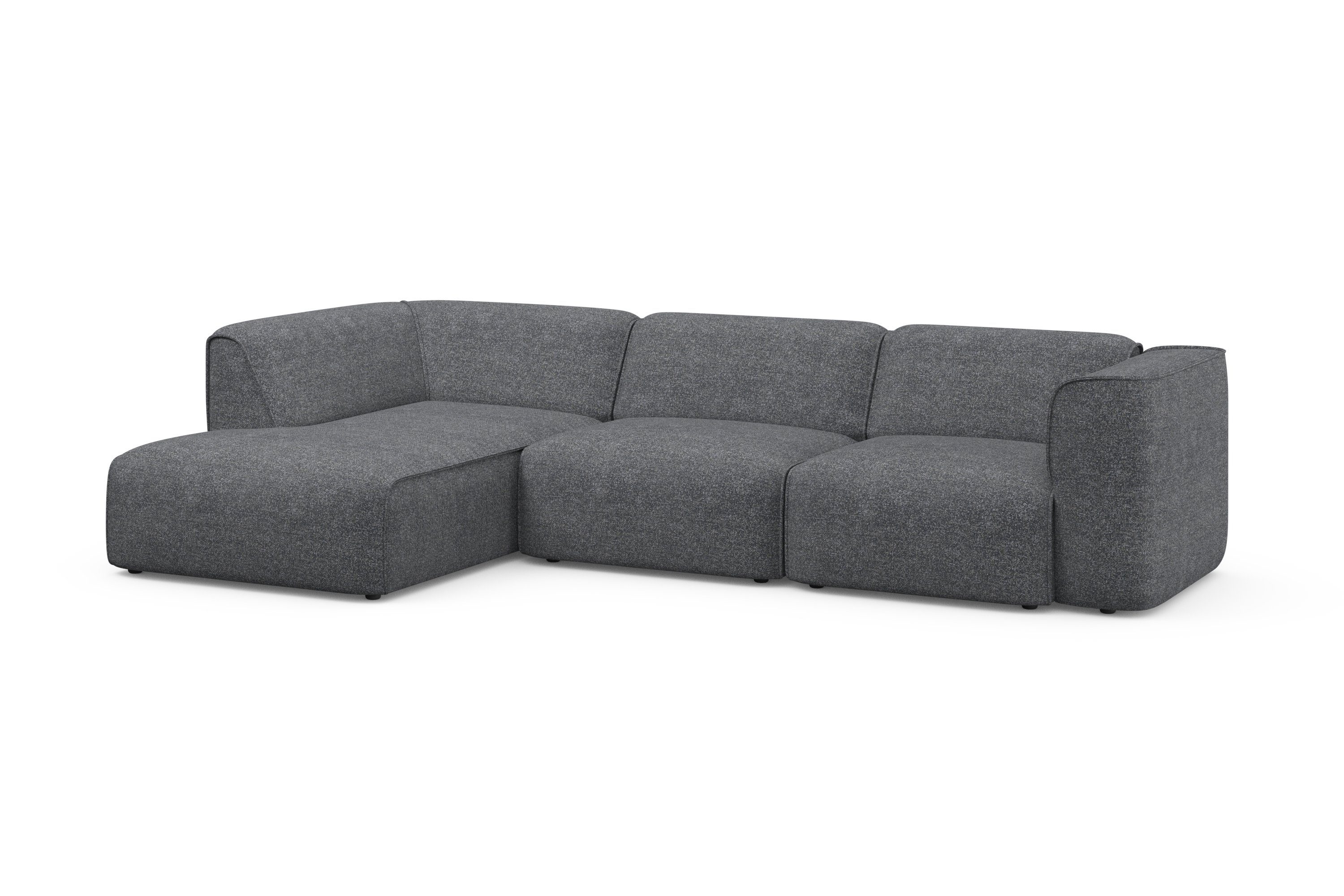 RAUM.ID Hoekbank Merid L-vorm, altijd uitbreidbaar met modules, B/D/H: 295/162/70 cm