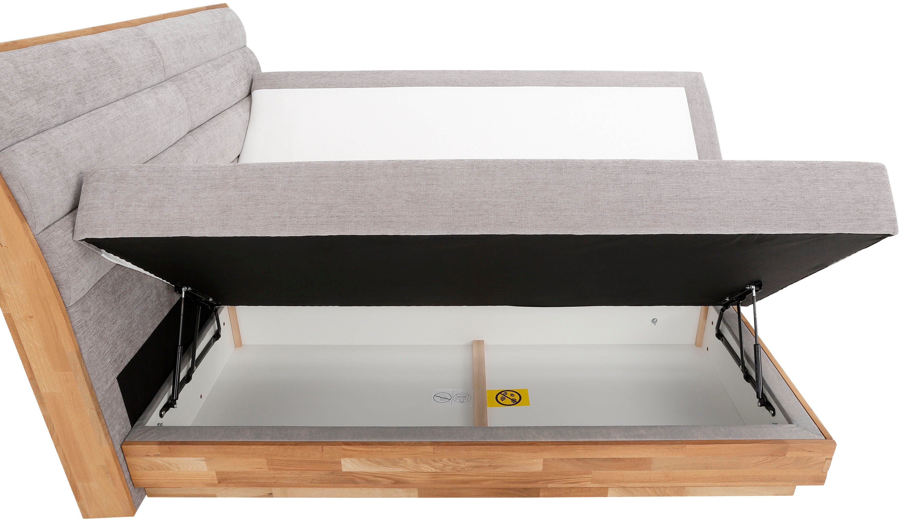 OTTO products Boxspring Ledverlichting, met gecertificeerde, gerecyclede overtrekstoffen