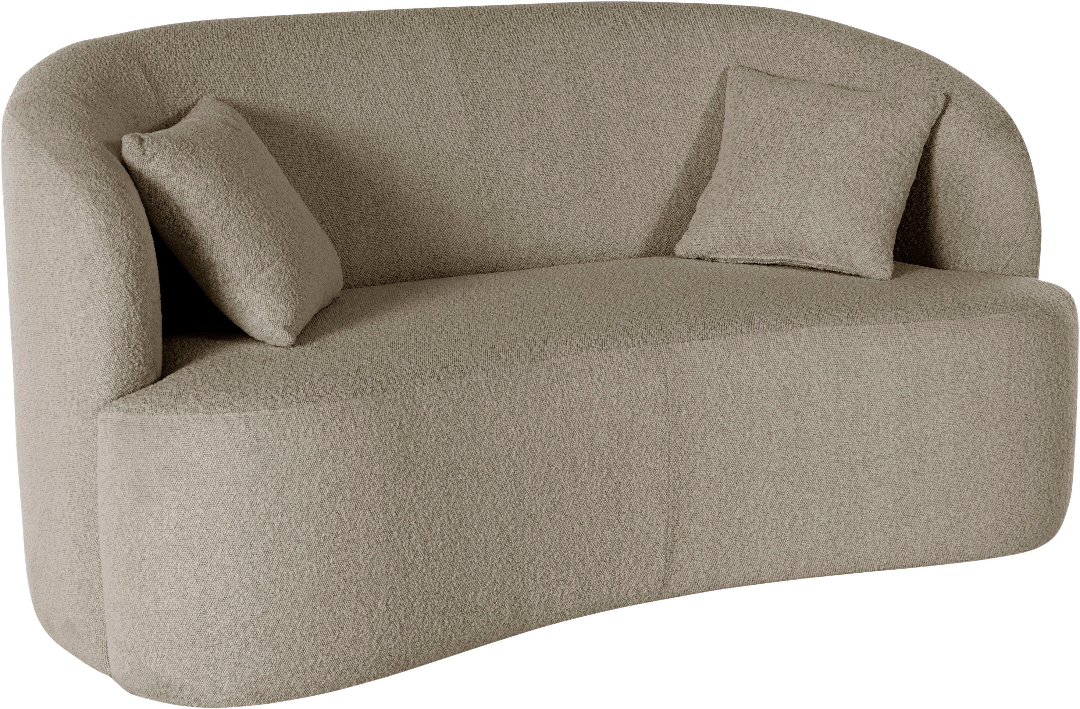 LeGer Home by Lena Gercke 2-zitsbank Dilara afgeronde rugleuning en front, in 3 stofkwaliteiten