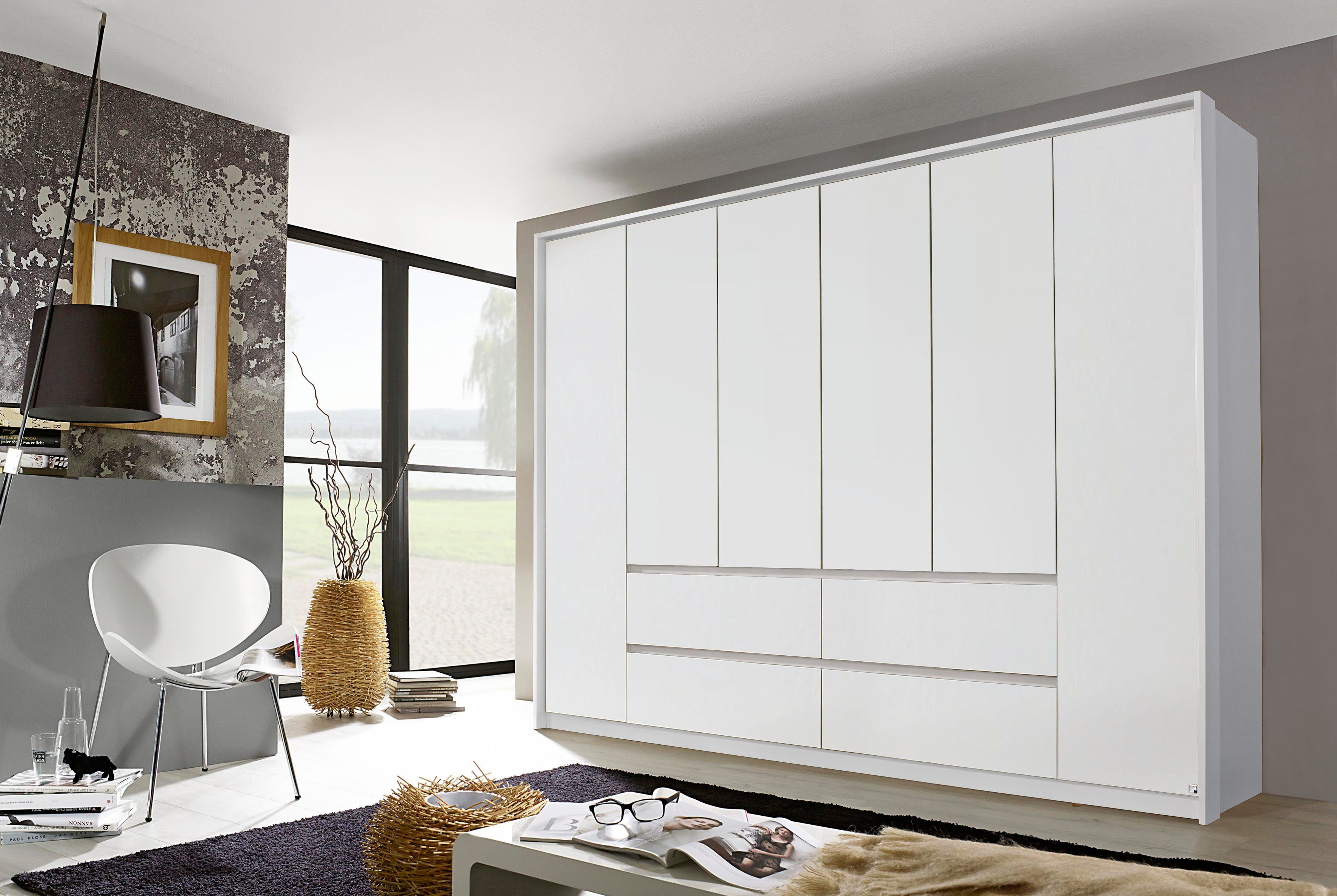 rauch Draaideurkast Mainz met passe-partout optioneel met verlichting, buitendeuren met push-to-openfunctie