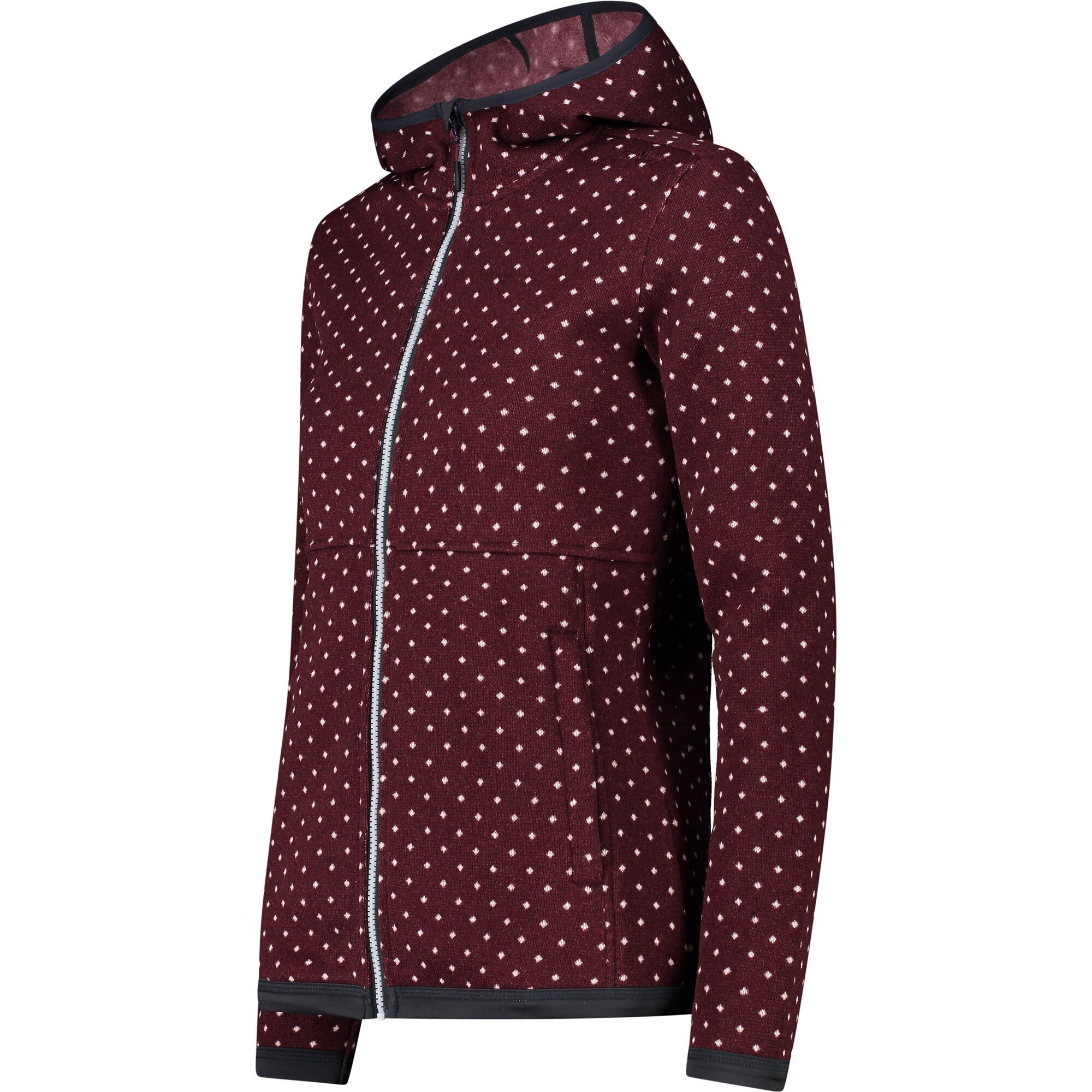 CMP Gebreid fleecejack WOMAN JACKET FIX HOOD