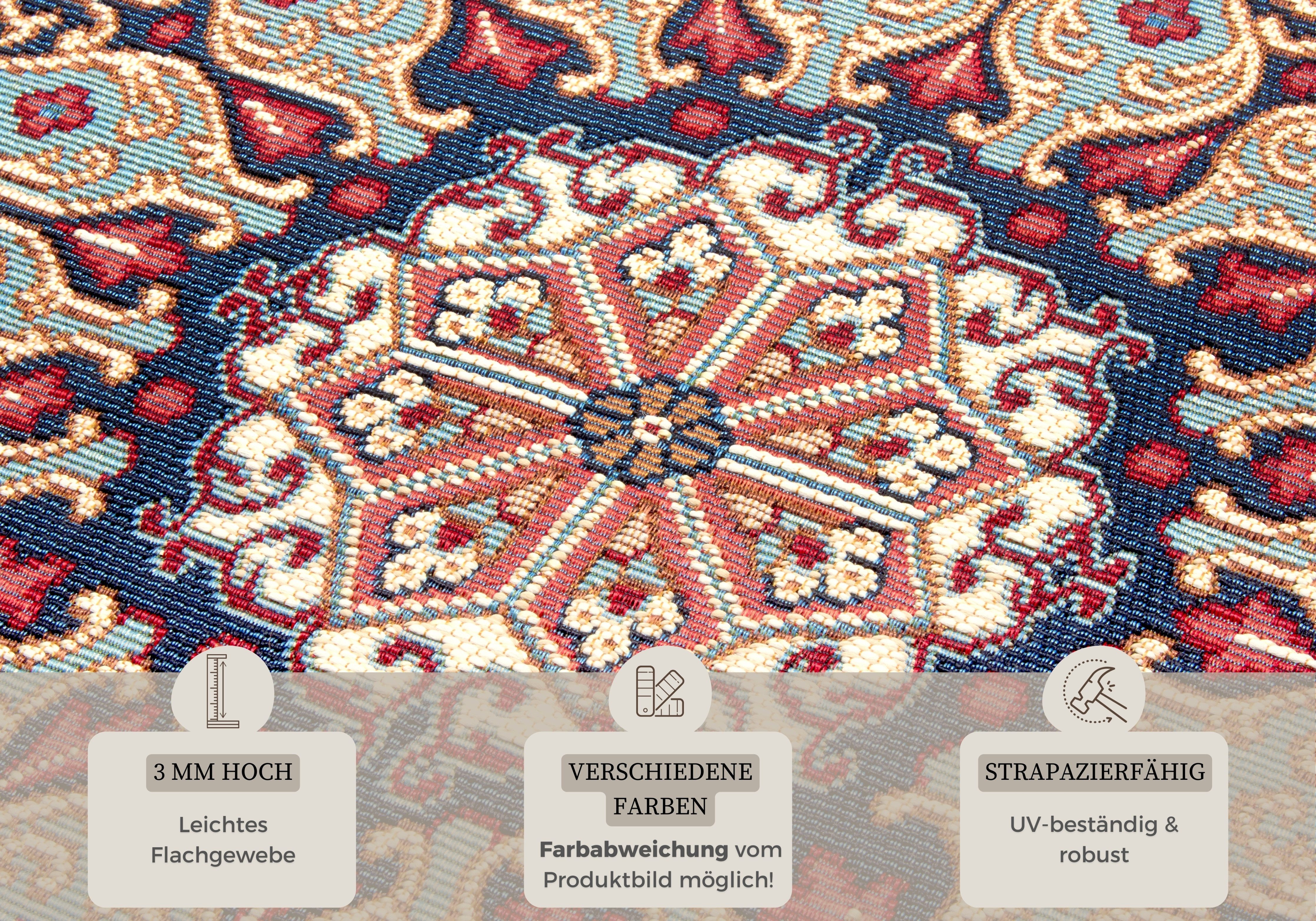 HANSE Home Vloerkleed Kadi In-& Outdoor, Tapijt, Weerbestendig, Balkon, Tuin, Woonkamer, Orient