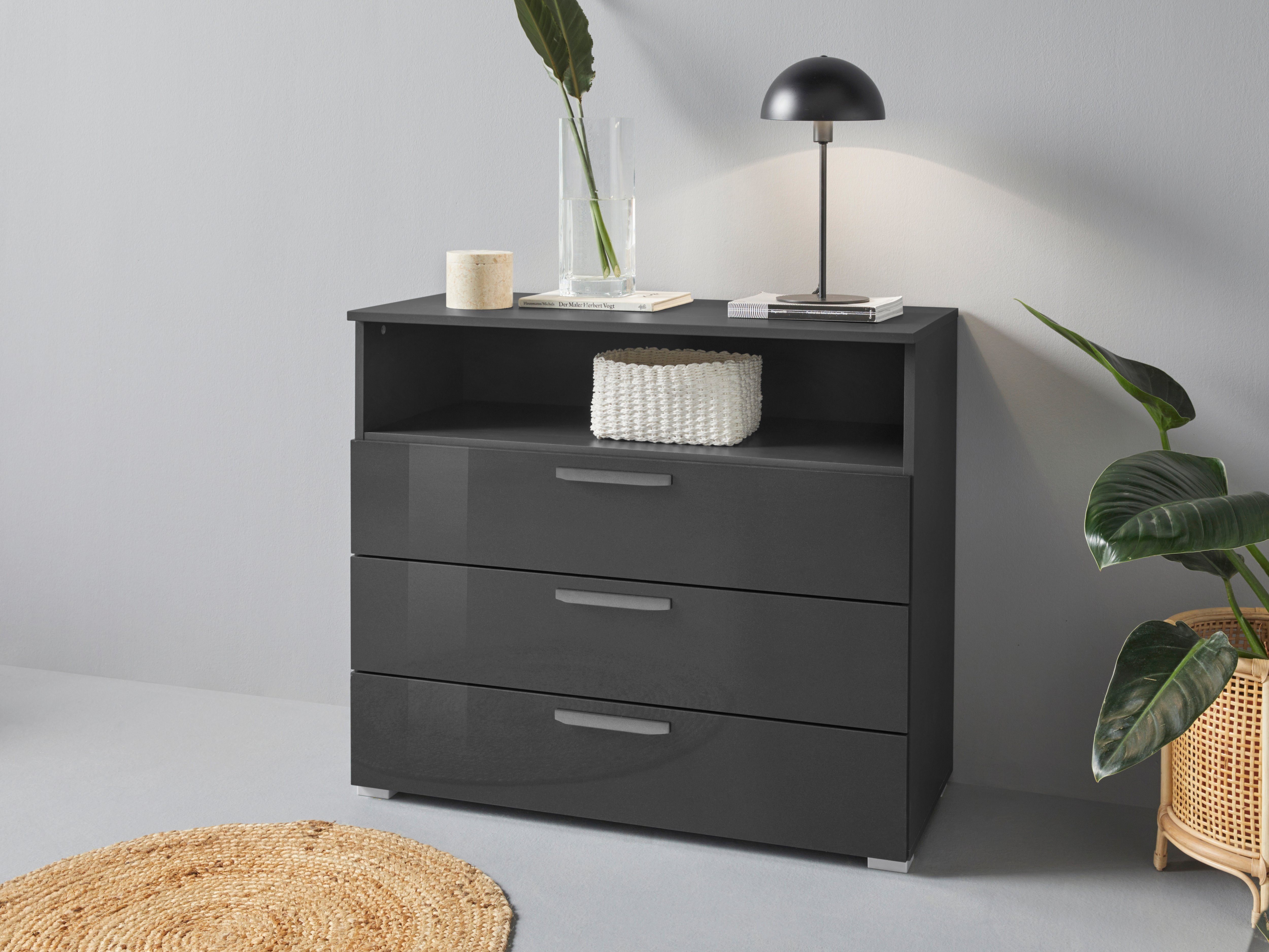 rauch Ladekast Oteli Incl. lade-indeling van hout, gemakkelijke montage commodes & ladekasten grijs