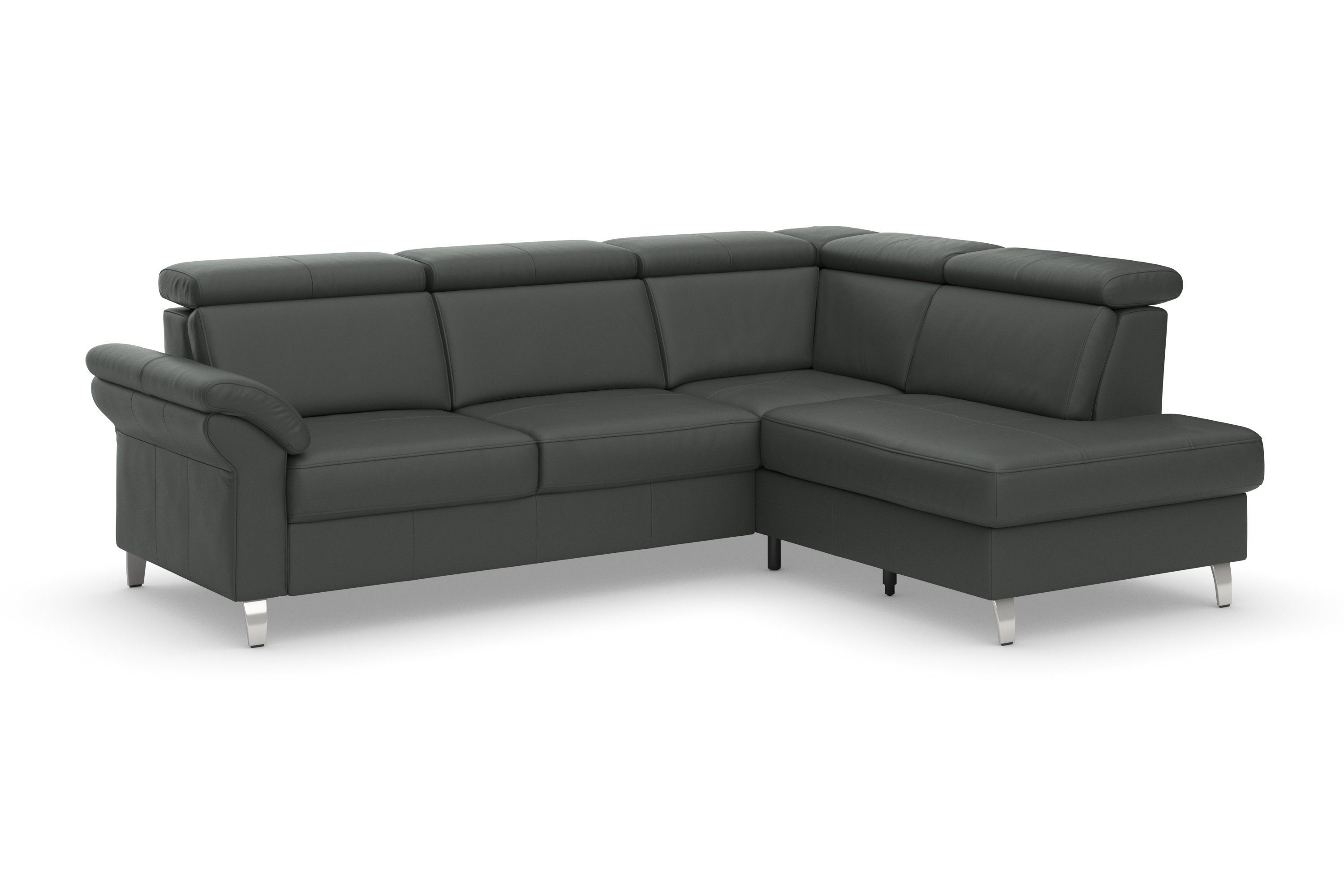 sit&more Hoekbank Arngast L-vorm met verstelbare hoofdsteun en binnenvering