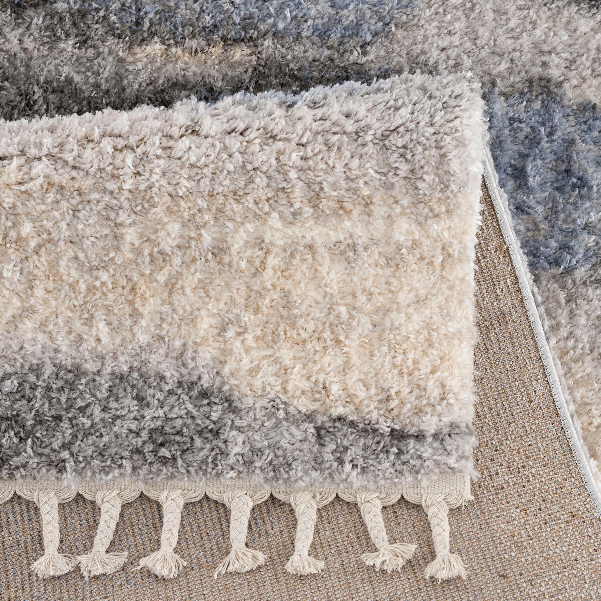SANAT HALI Hoogpolig vloerkleed Versay 1506 Woonkamer, lange pool, shaggy-vloerkleed
