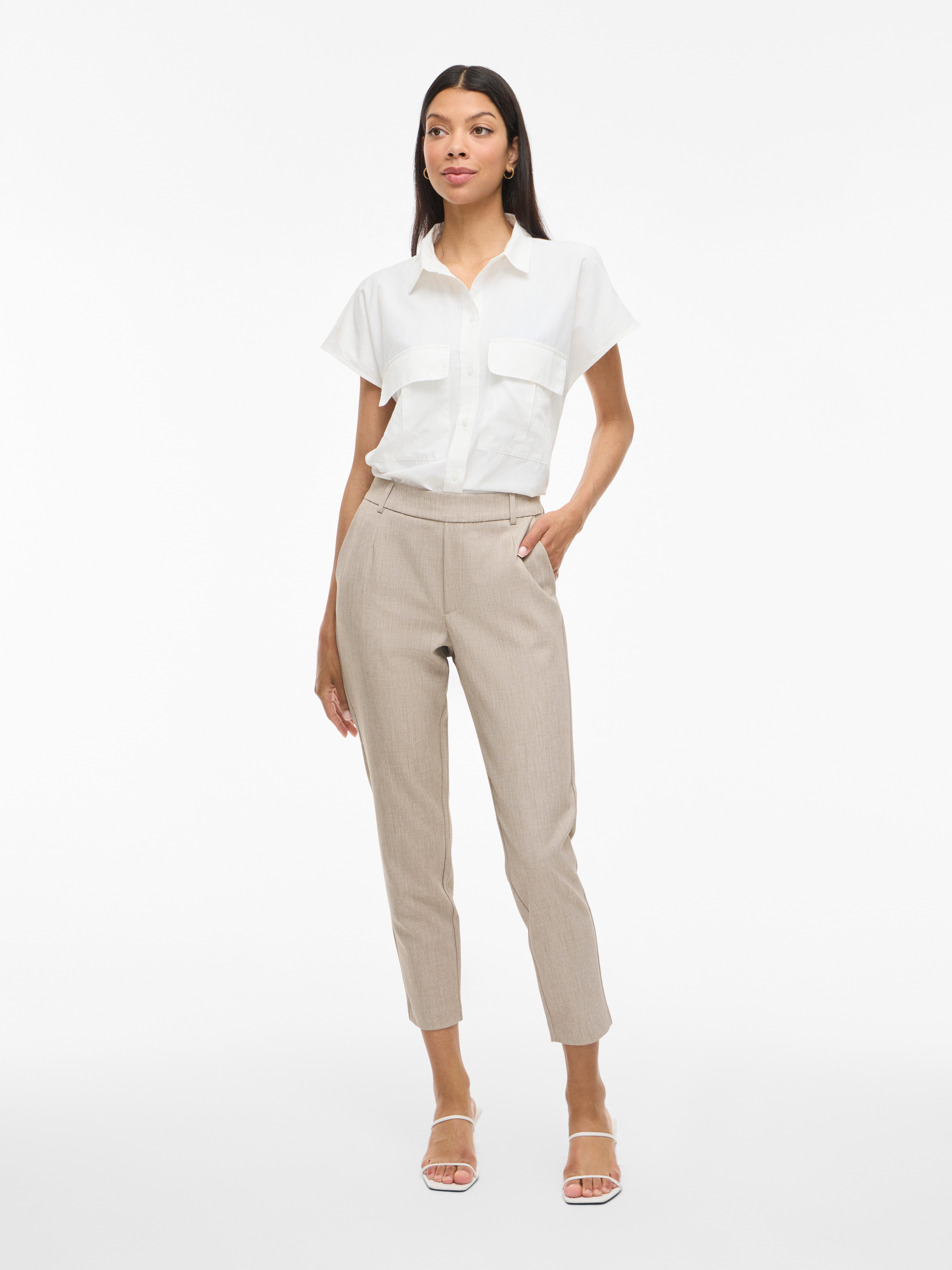 Vila Pantalon VIVARONE HW SLIM PANT - NOOS