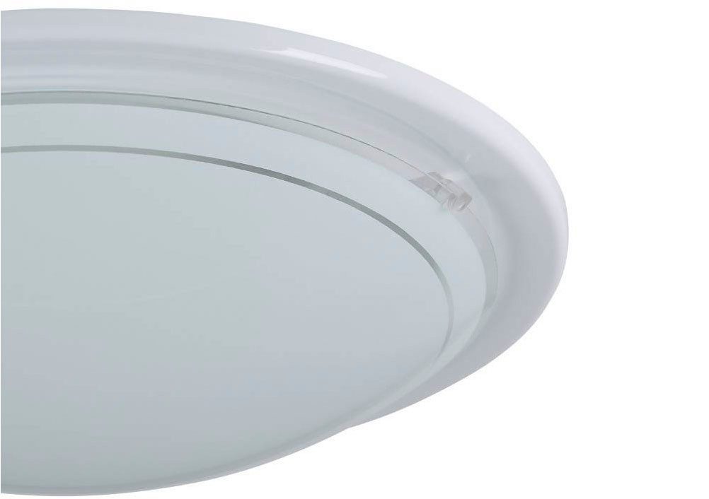 EGLO Plafondlamp PLANET 1 plafondlamp, wit, staal, glas, keukenlamp, E27 (1 stuk)
