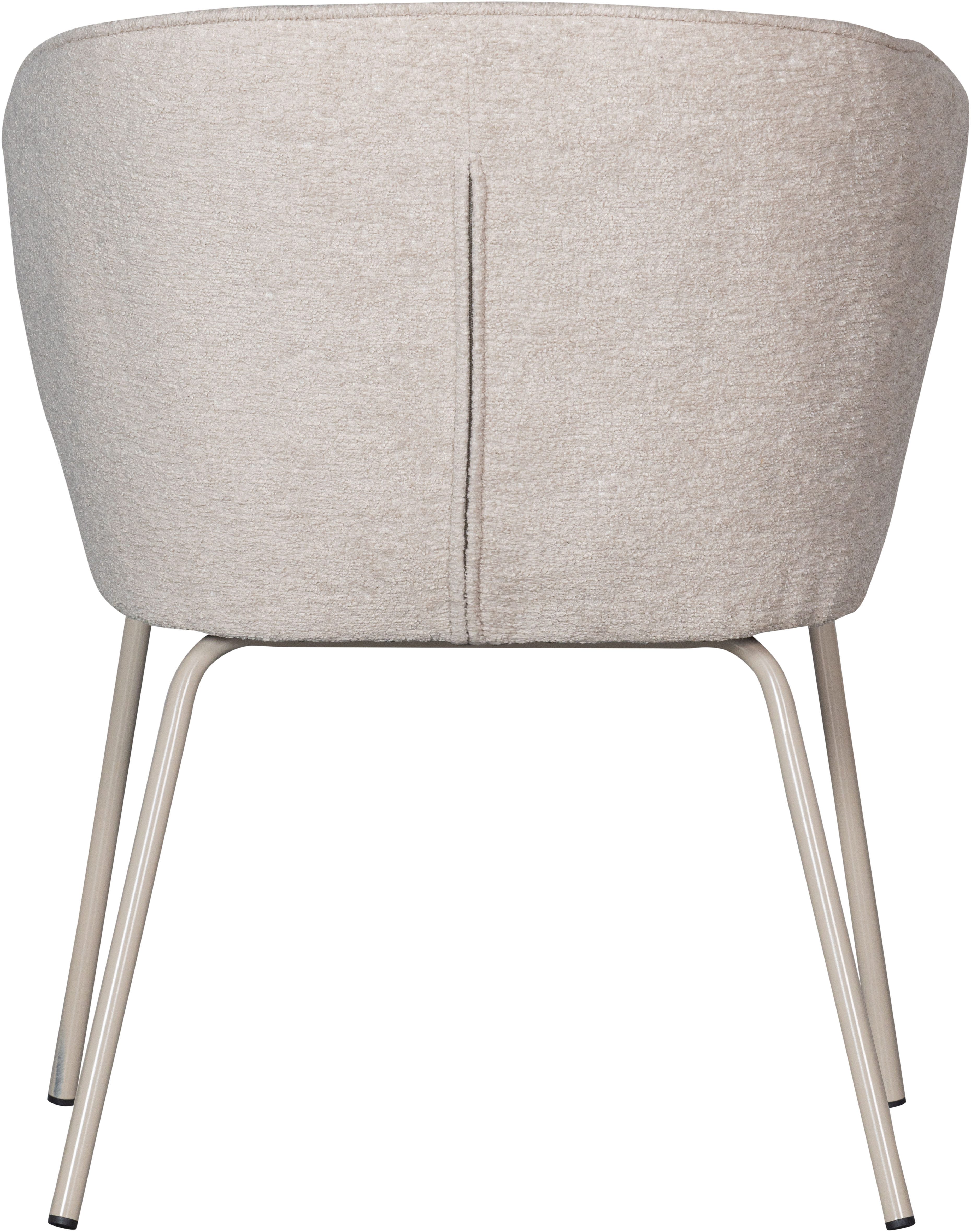 WOOOD Eetkamerstoel ADMITS Gestoffeerde stoel met 4-poots frame, gepolsterd, H 77 cm x B 60 cm (set, 2 stuks)