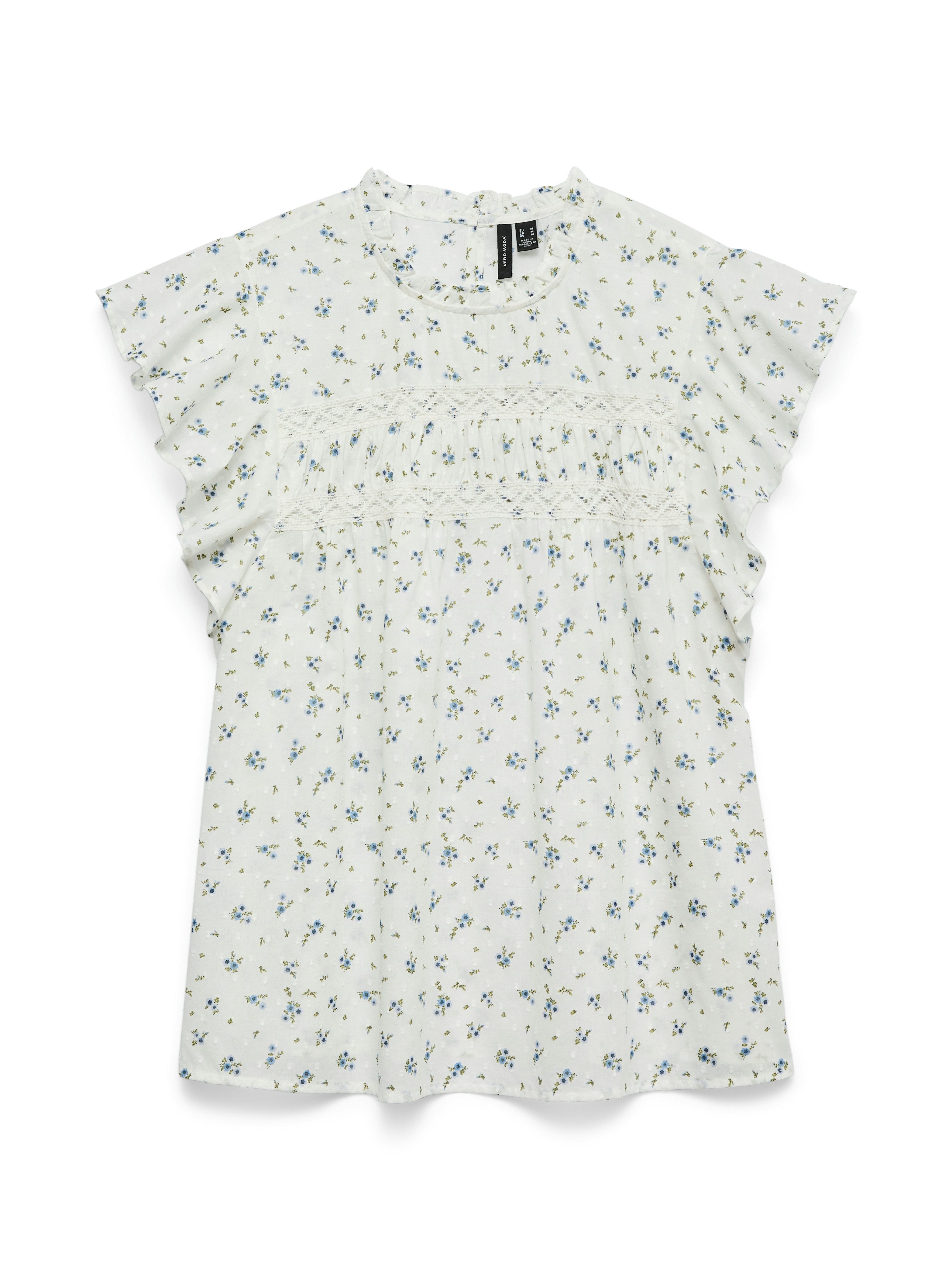 Vero Moda Shirt VMTRINE SL LACE TOP WVN NOOS