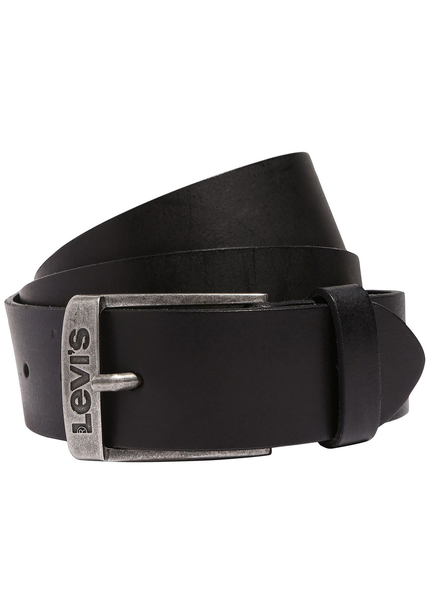 Levi's® Leren riem NEW DUNCAN met een gestempeld logo op de gesp