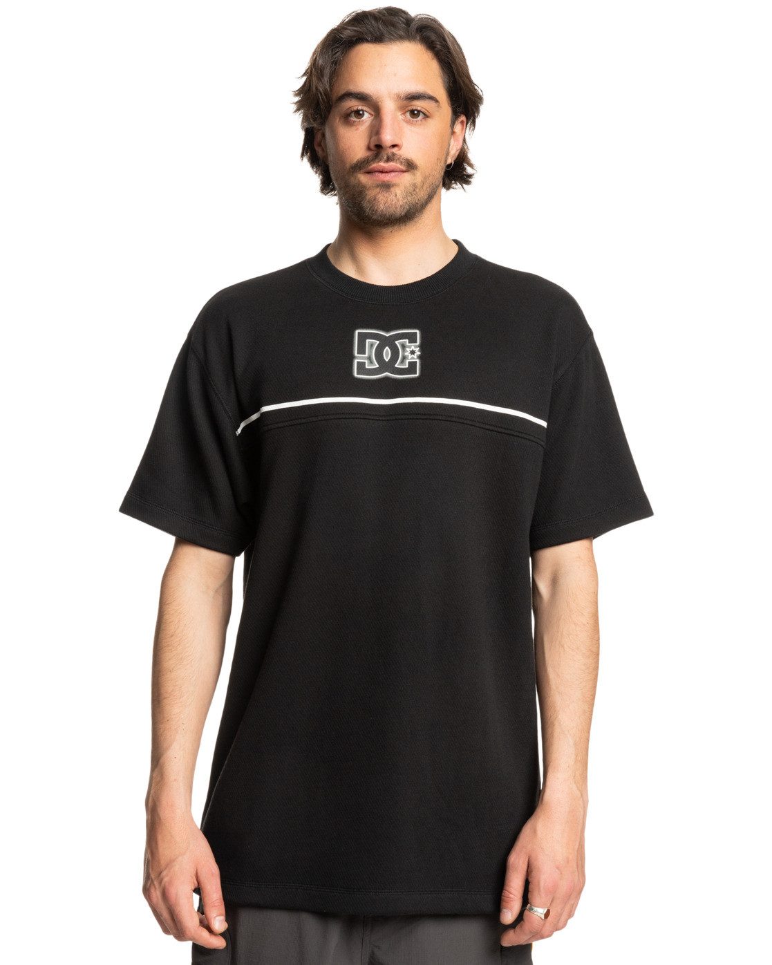 DC Shoes Shirttop Stripe Stone heren shirts maat L zwart