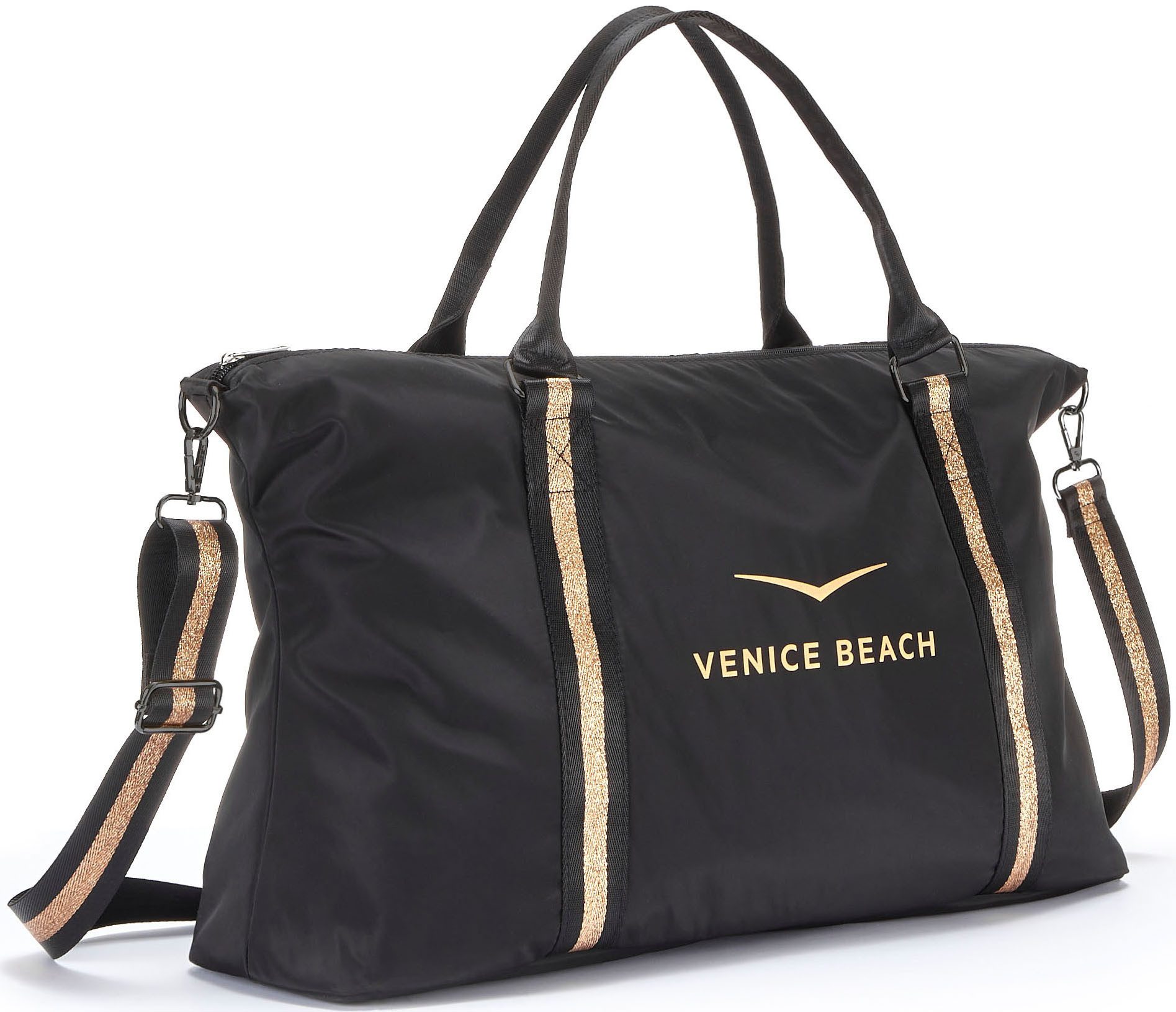 Venice Beach Sporttas grote schoudertas, weekendtas, strandtas met print vegan