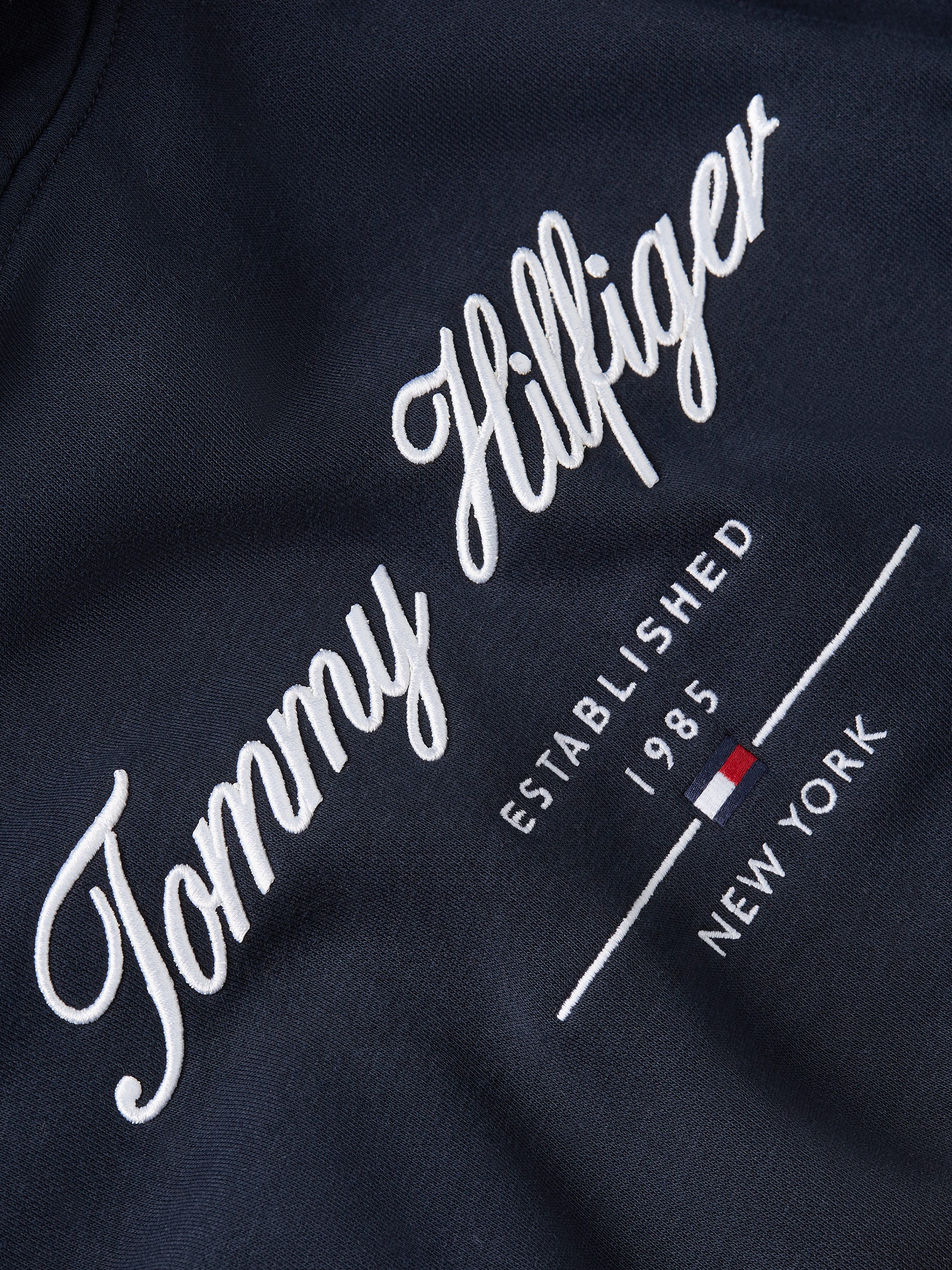 Tommy Hilfiger Hoodie SCRIPT LOGO HOODY met opgestikt logo