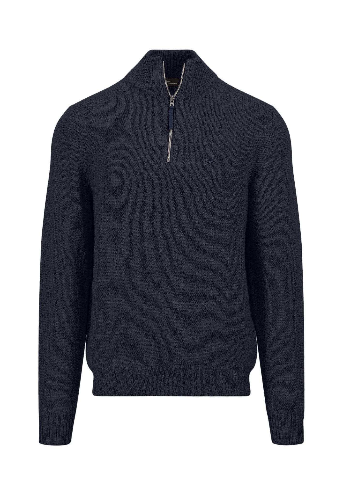 FYNCH-HATTON Schipperstrui met wol en logoborduring op de linkerborst