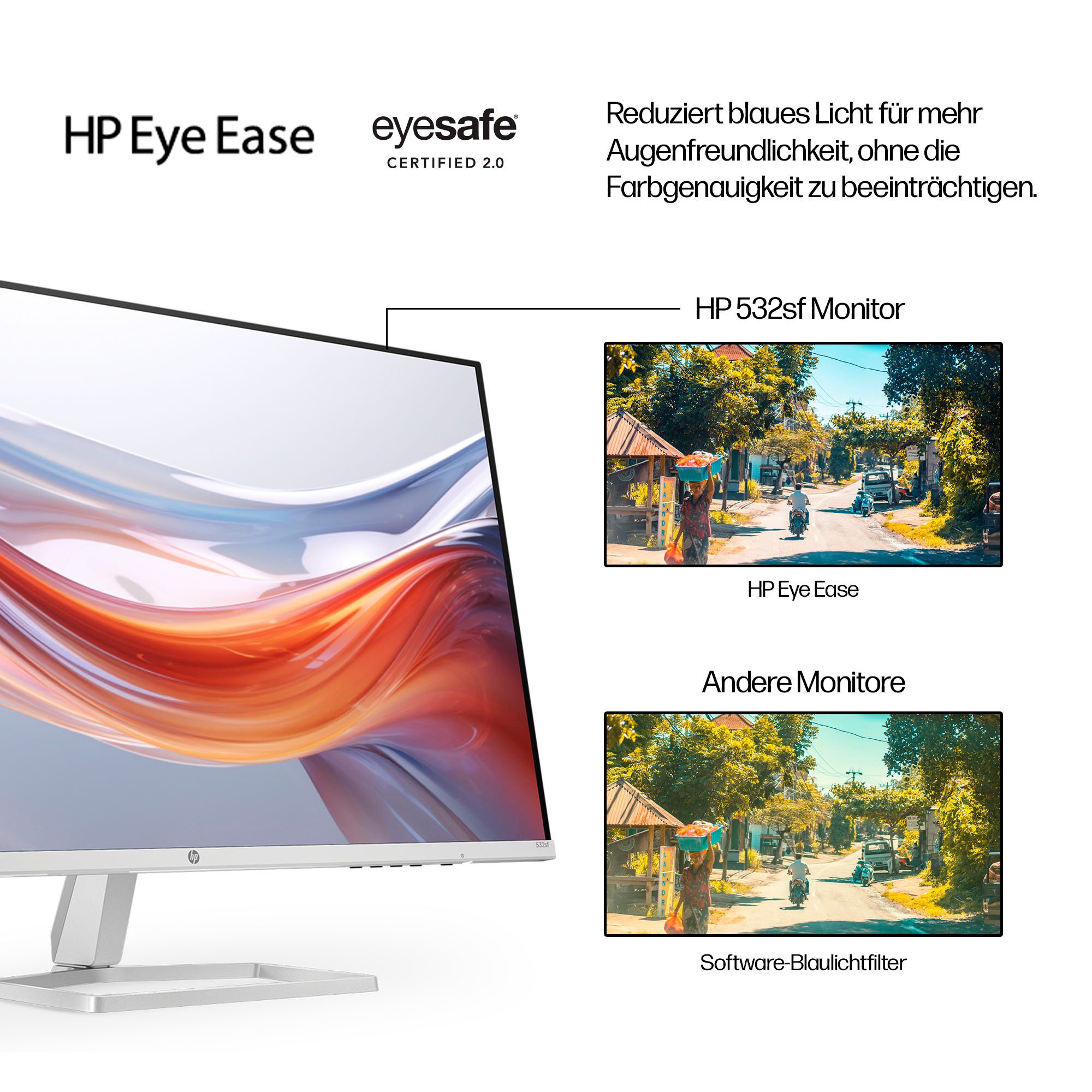 HP Ledscherm 532sf (HSD-0176-K), 80 cm / 32", Full HD