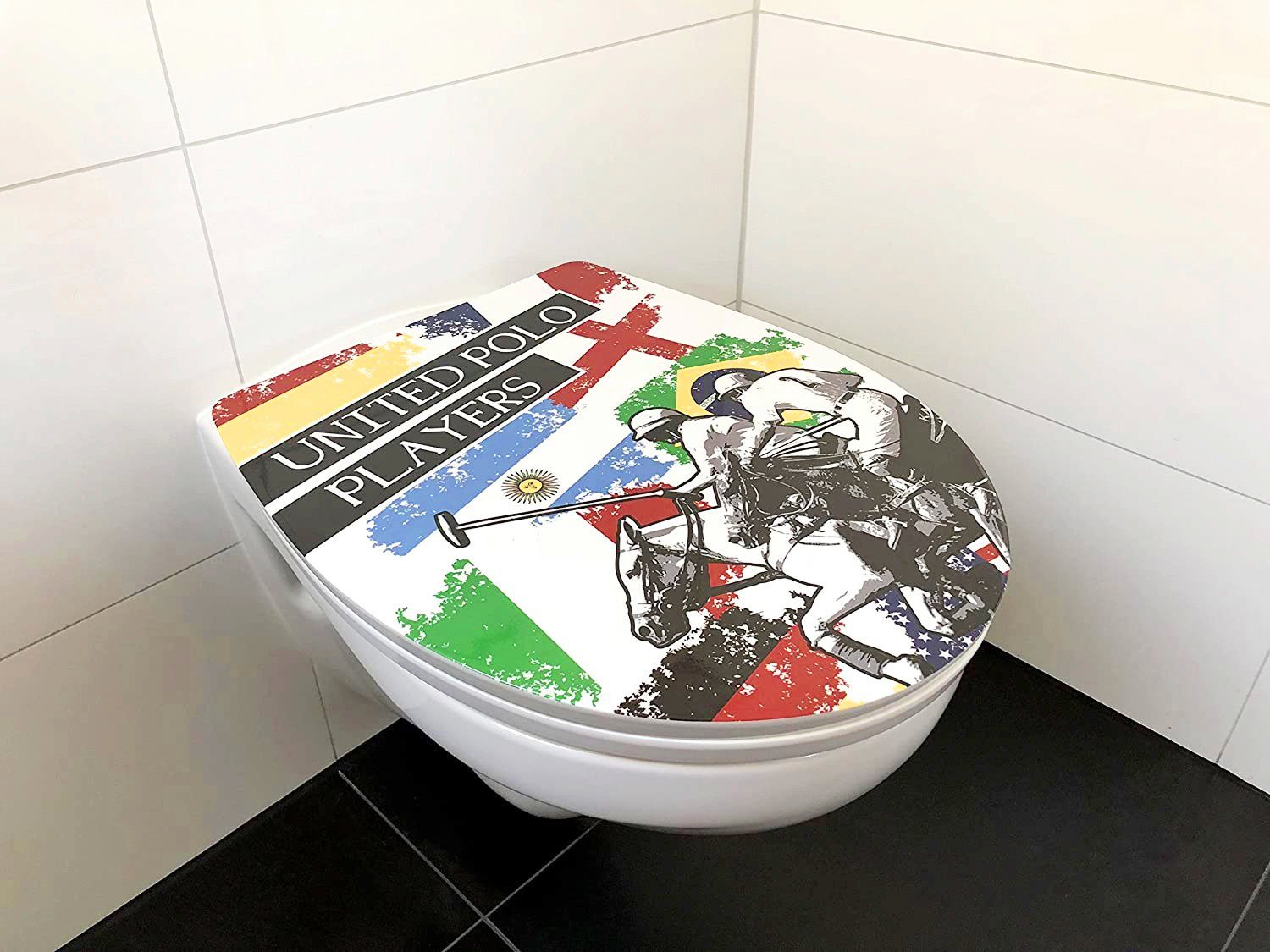 ADOB Toiletzitting United Polo Soft-closemechanisme, voor het schoonmaken met één druk op de knop afneembaar
