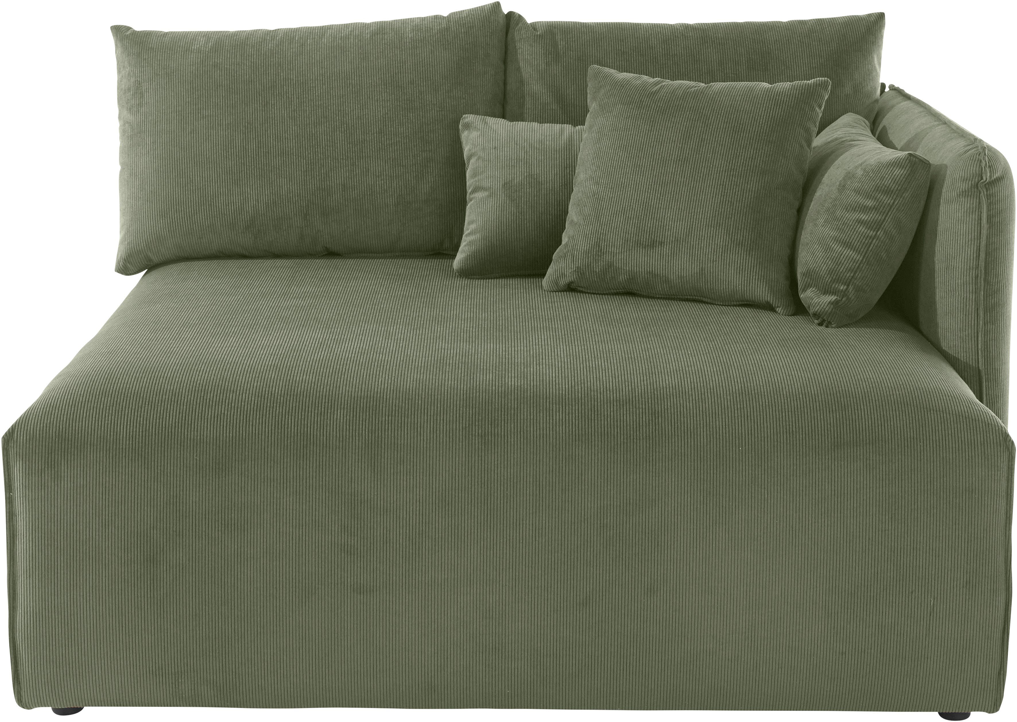 andas Ottomane Nöre korte lounge-module - zelf samenstellen, breedte 138 cm, diepte 128 cm