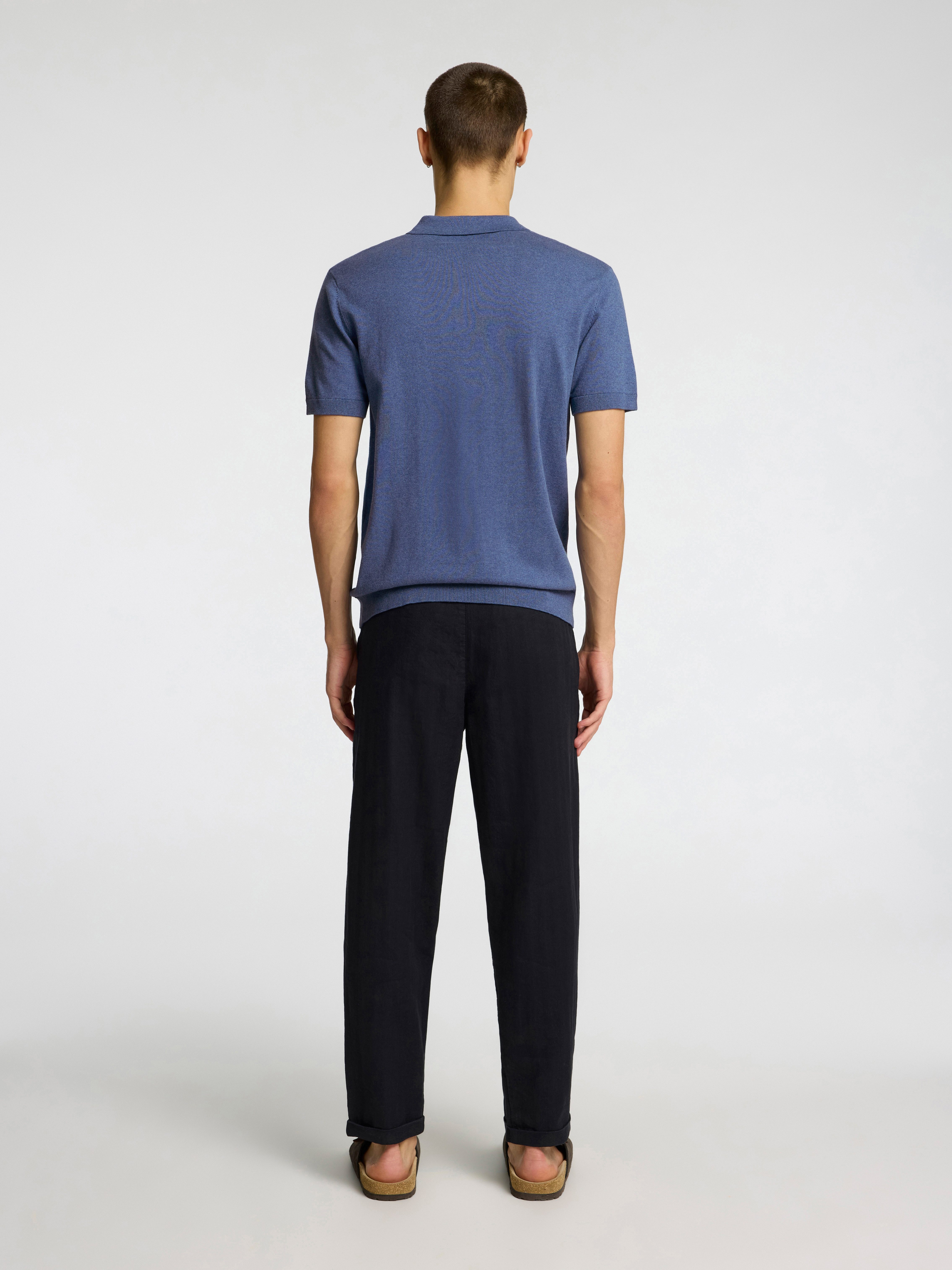 SELECTED HOMME Poloshirt SLHBERG SS KNIT POLO NOOS