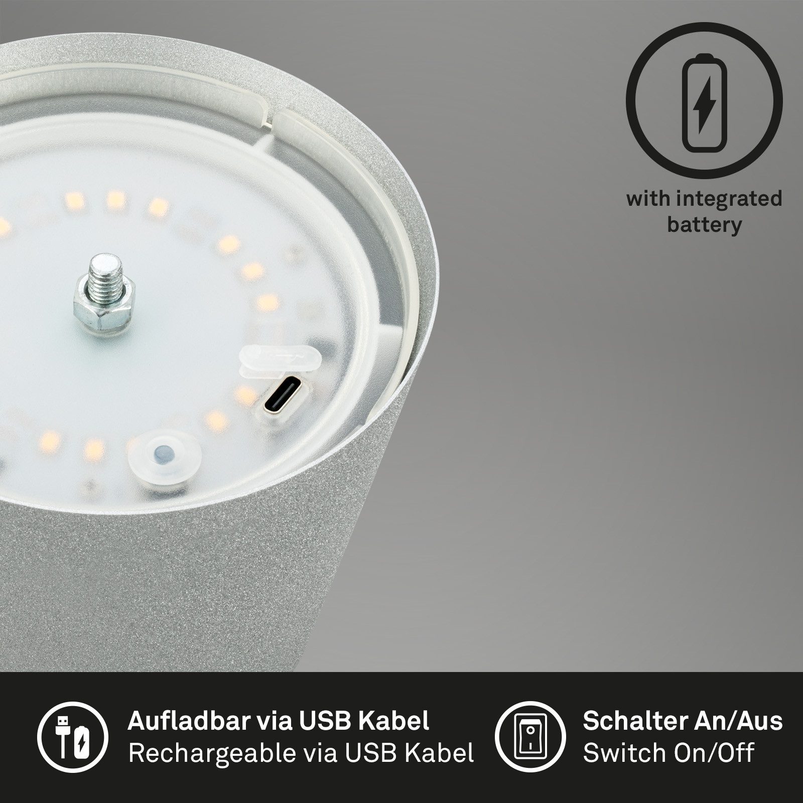 Briloner Leuchten Led-tafellamp voor buiten Coloris