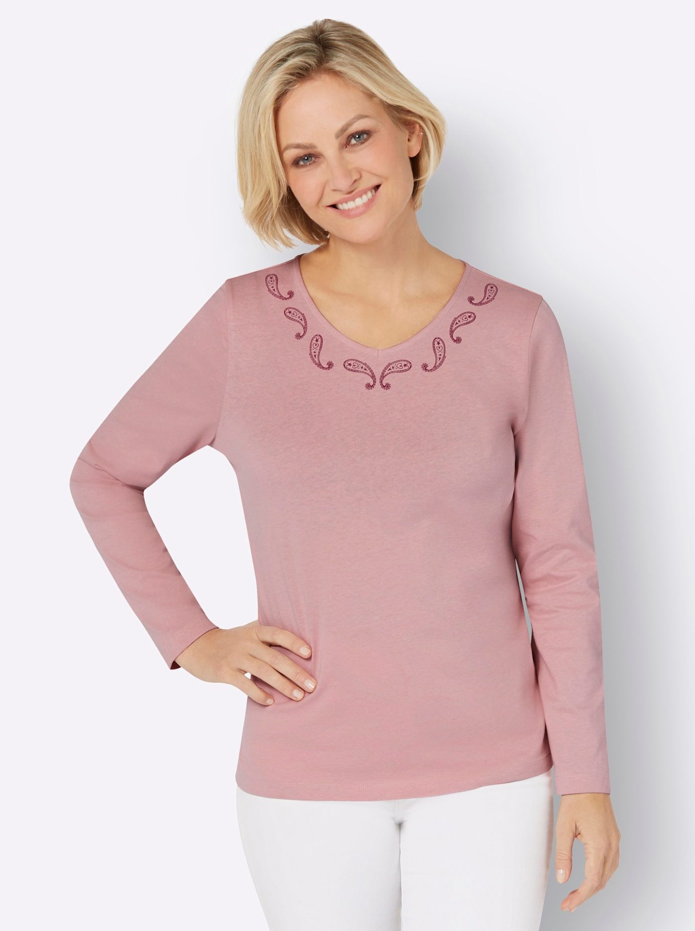 Classic Basics Shirt met lange mouwen (1-delig)