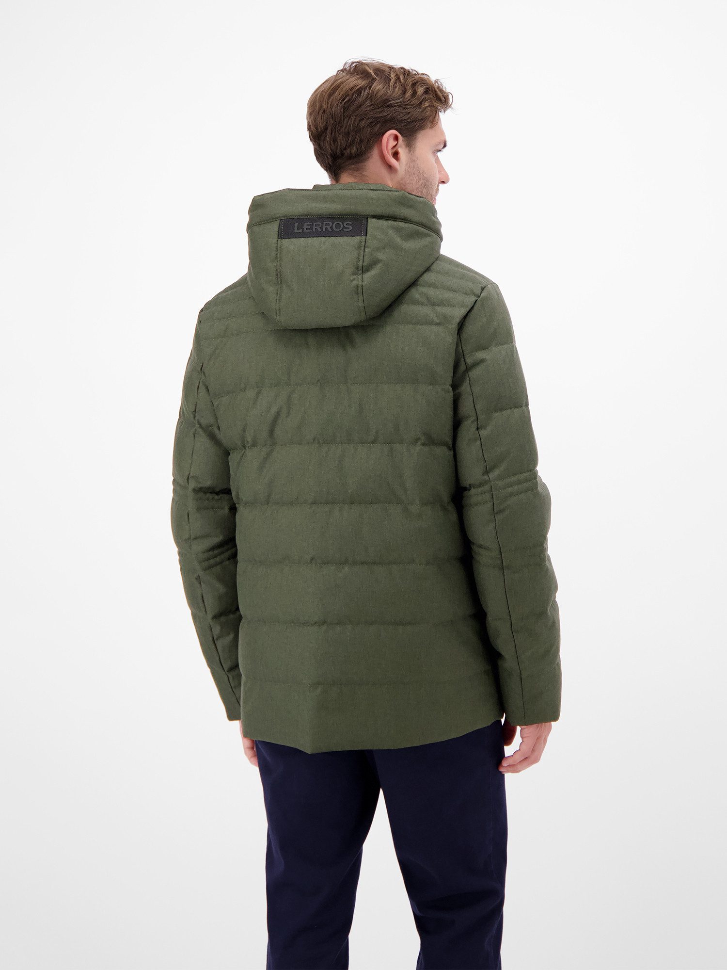 Lerros Gewatteerde jas LERROS Heren fieldjacket in wol-look