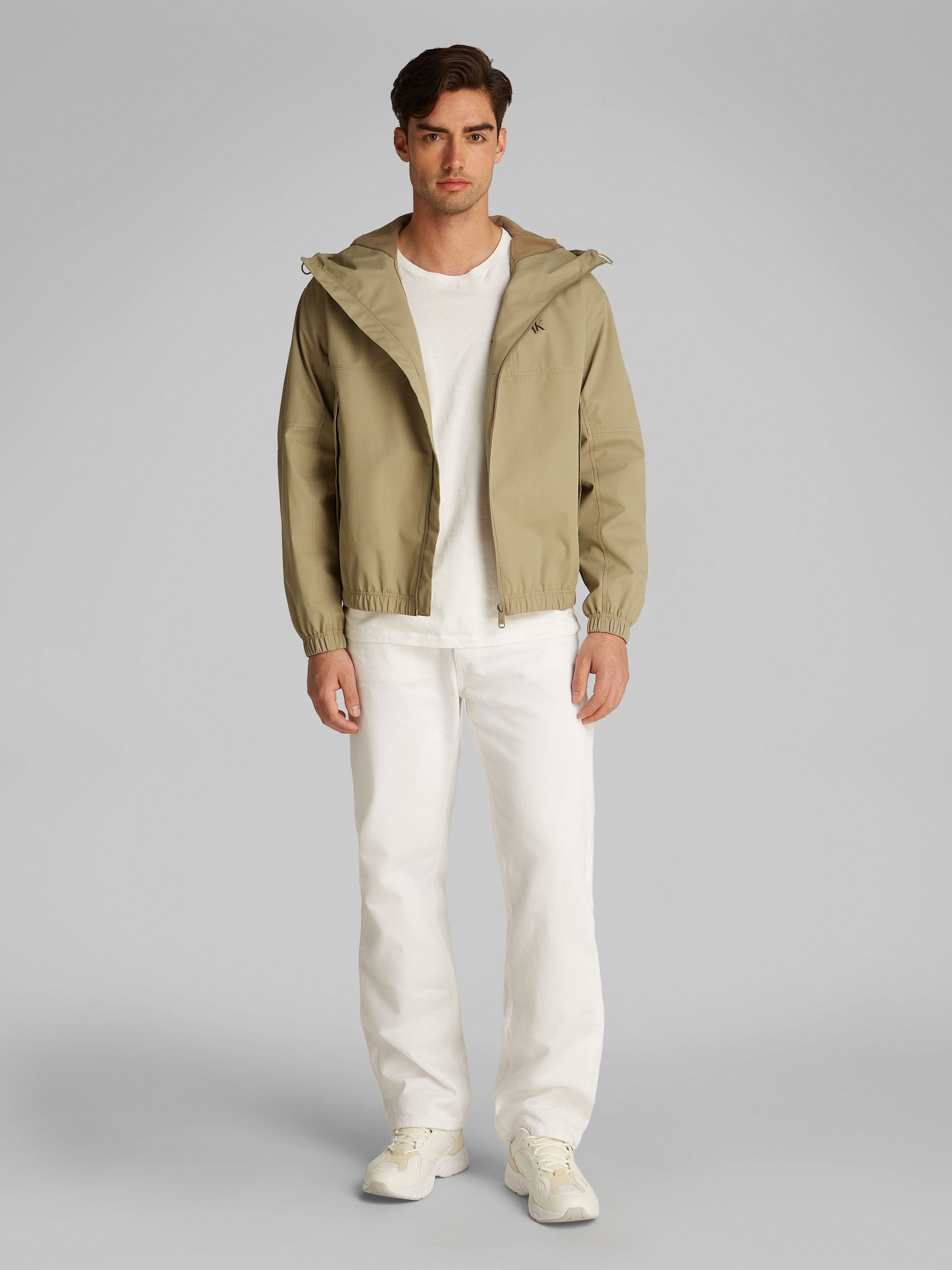 Calvin Klein Allweatherjack TECHNICAL JACKET Logodruk, steekzakken