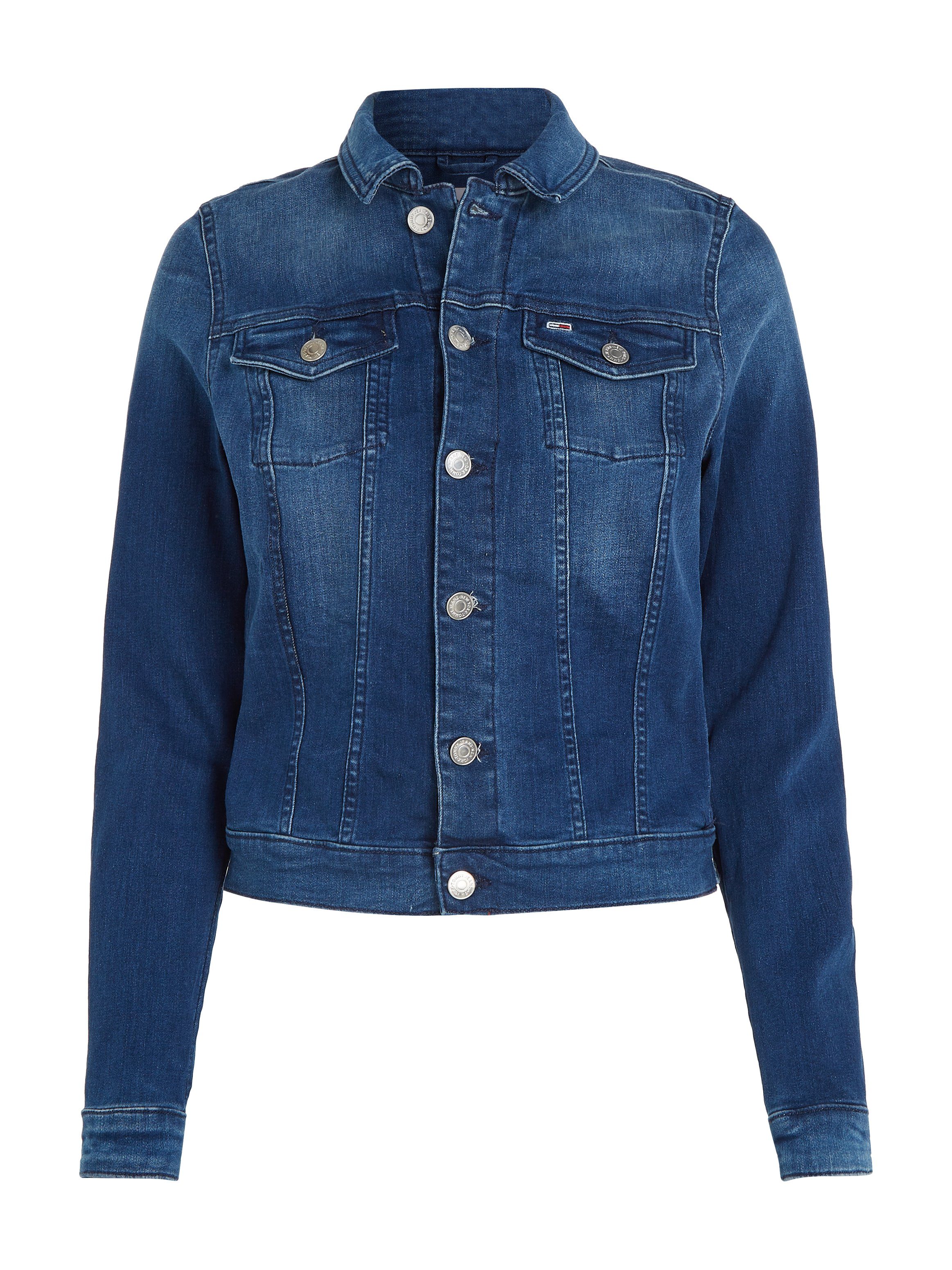TOMMY Jeansjack VIVIANNE SLIM TRUCKER NNMBS met tommy jeans-logoknopen & merklabel