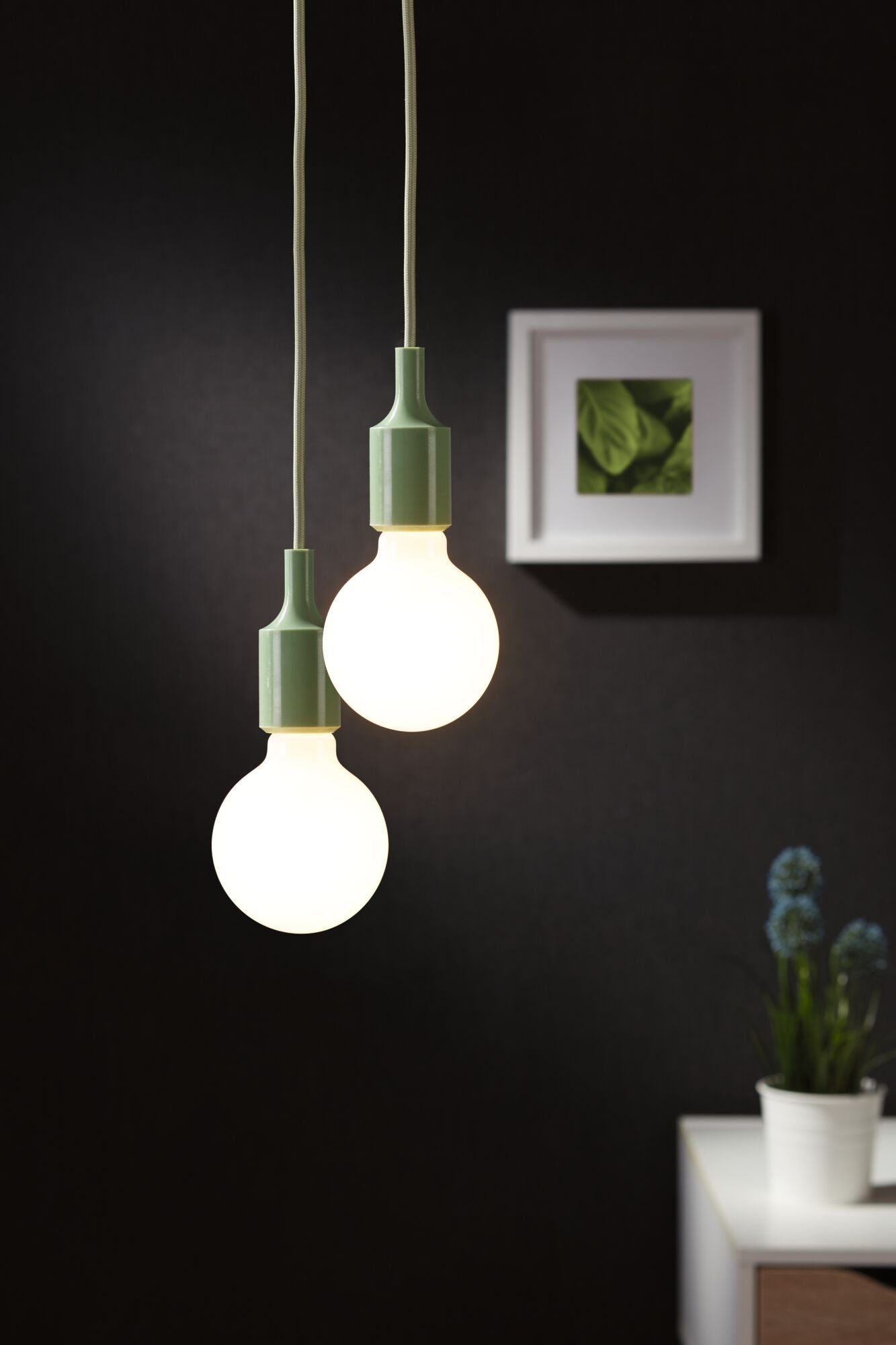 Paulmann Hanglamp Ketil E27, max. 1x60W E27, 230V, stof/siliconen (1 stuk)
