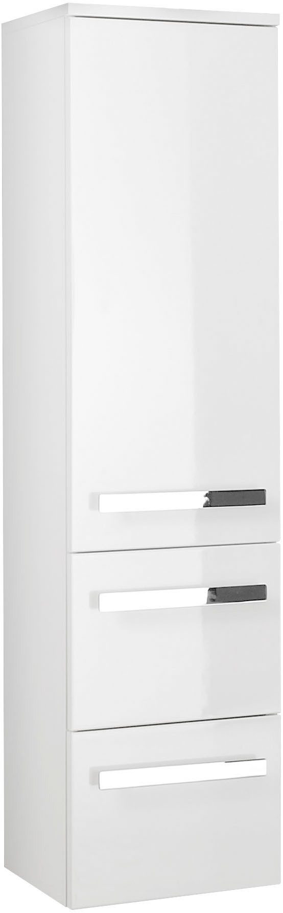 Saphir Halfhoge kast Serie 4005 Badschrank 30cm breit, 1 Tür, 2 Schubladen, inkl Türdämpfer