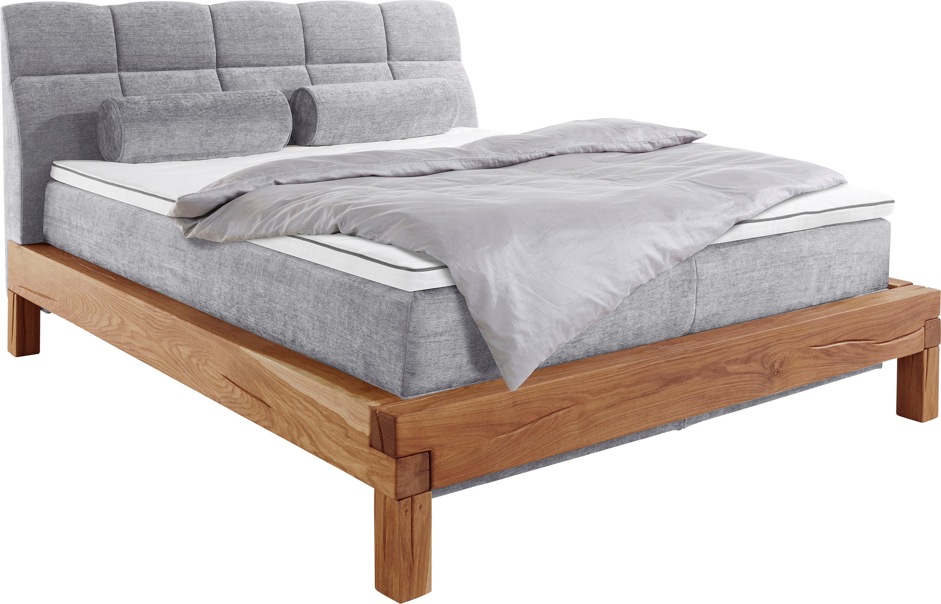 Home affaire Boxspring Villads Ligoppervlak: 160x200 cm van balkeiken, inside-boxspringonderbouw
