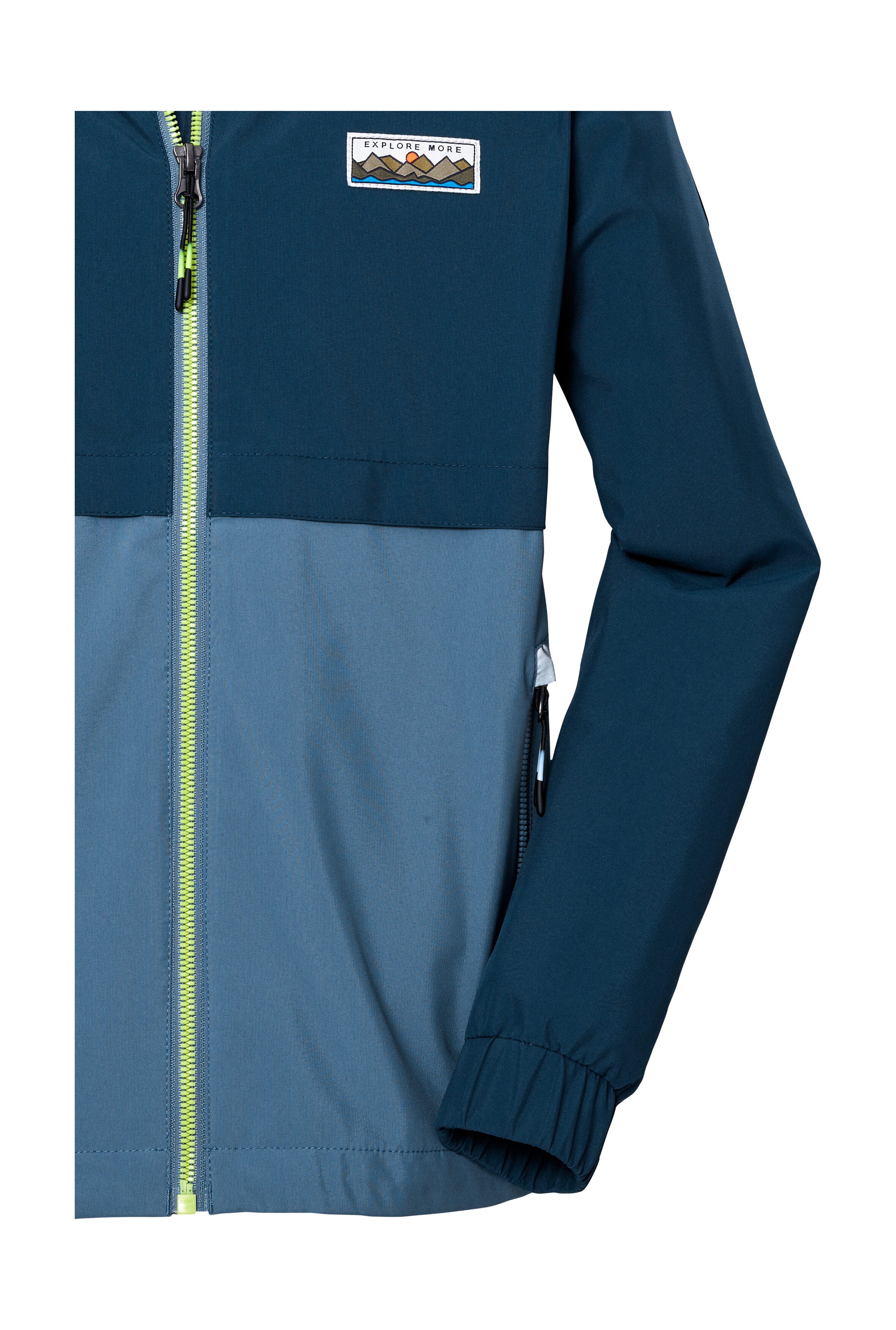 Killtec Functioneel jack KOS 141 BYS JCKT Waterdichte kinderjas, colourblock, reflecterend, PFAS-vrij
