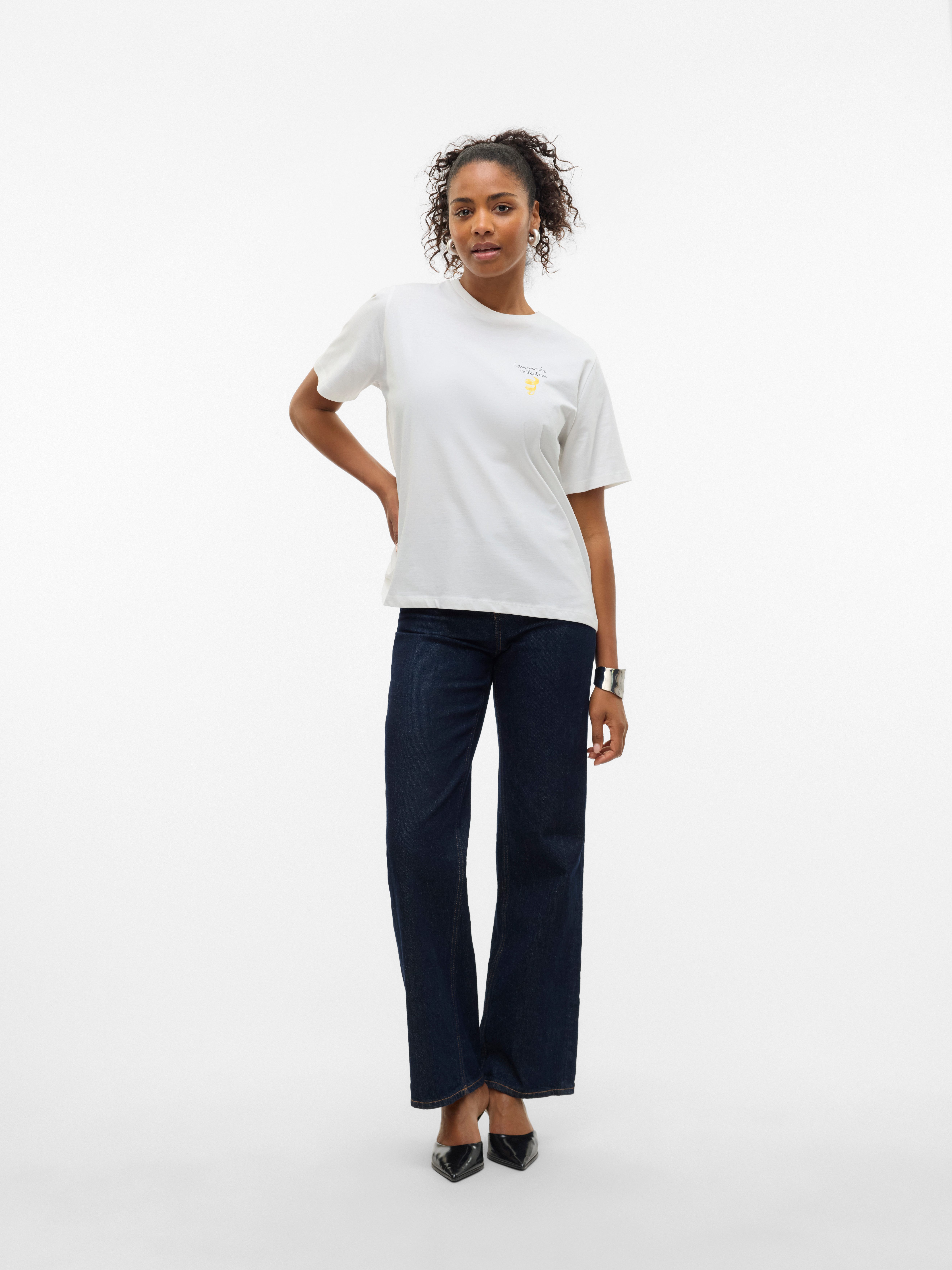 Vero Moda T-shirt VMAYA CATY SS TOP BOX JRS GA