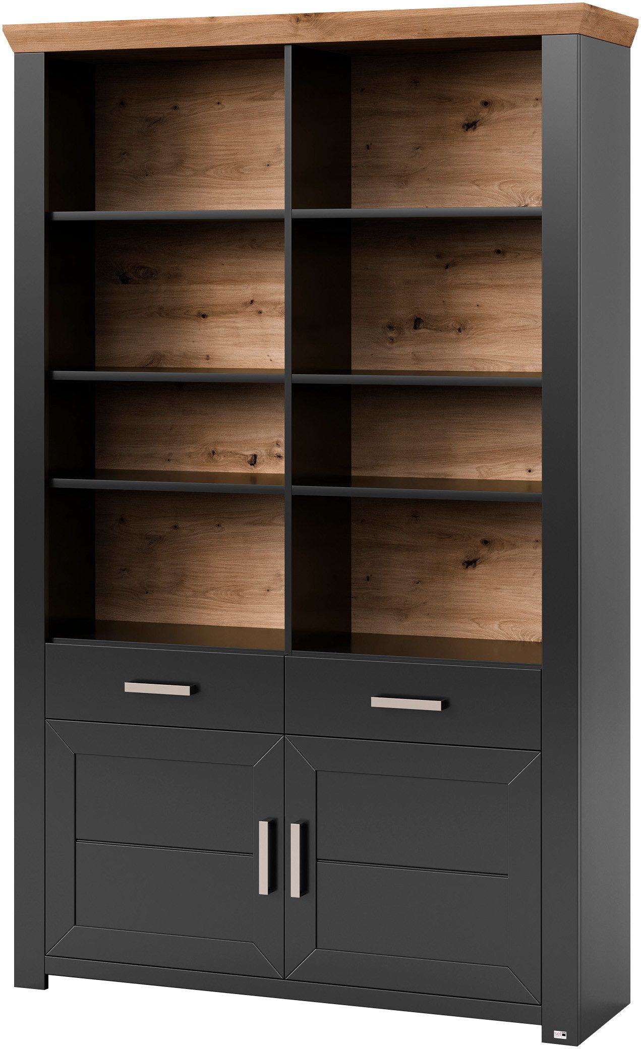 set one by Musterring Ordnerrek York open ontwerp, optioneel met verlichting, 3 kleuren, breedte 129 cm