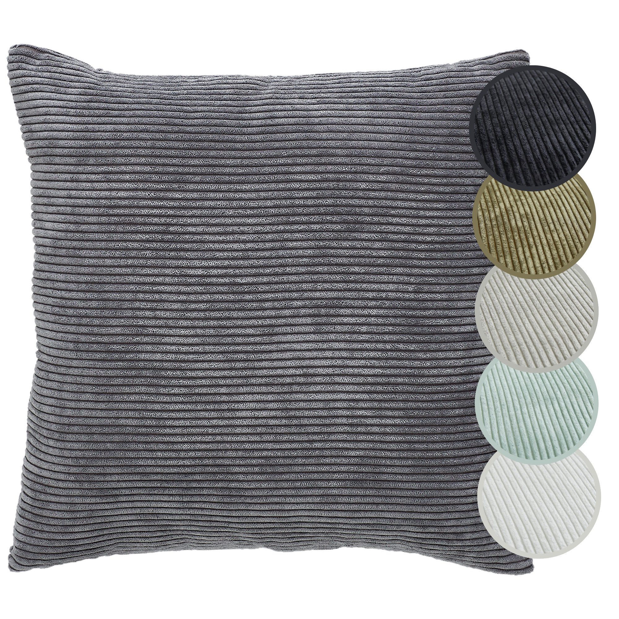 Andiamo Sierkussen Cord kussen Emy, kussenhoes met vulling Sierkussens, vierkant, 40x40 of 30x50 cm, ook verkrijgbaar als 4-delige set (1 stuk)