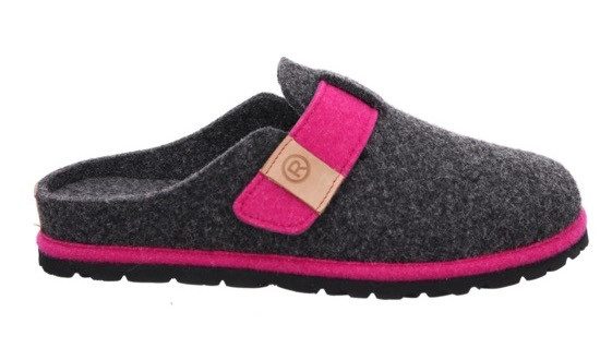 Rohde Pantoffels MERAN pantoffel, klomp, instapper met klittenbandriem