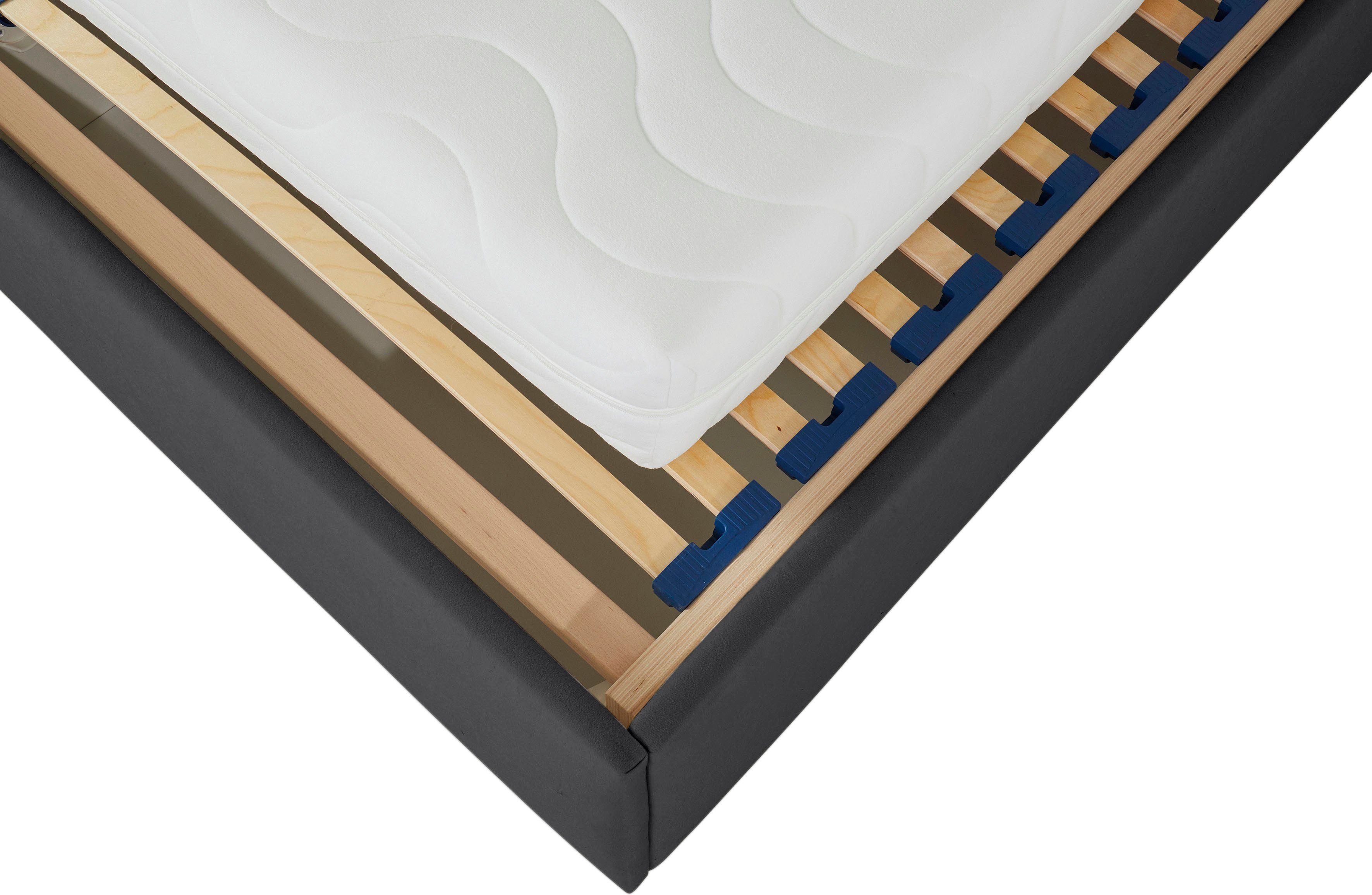 Westfalia Polsterbetten Gestoffeerd bed VITA ook verkrijgbaar met extra opbergruimte, inclusief verstelbare hoofdsteunen