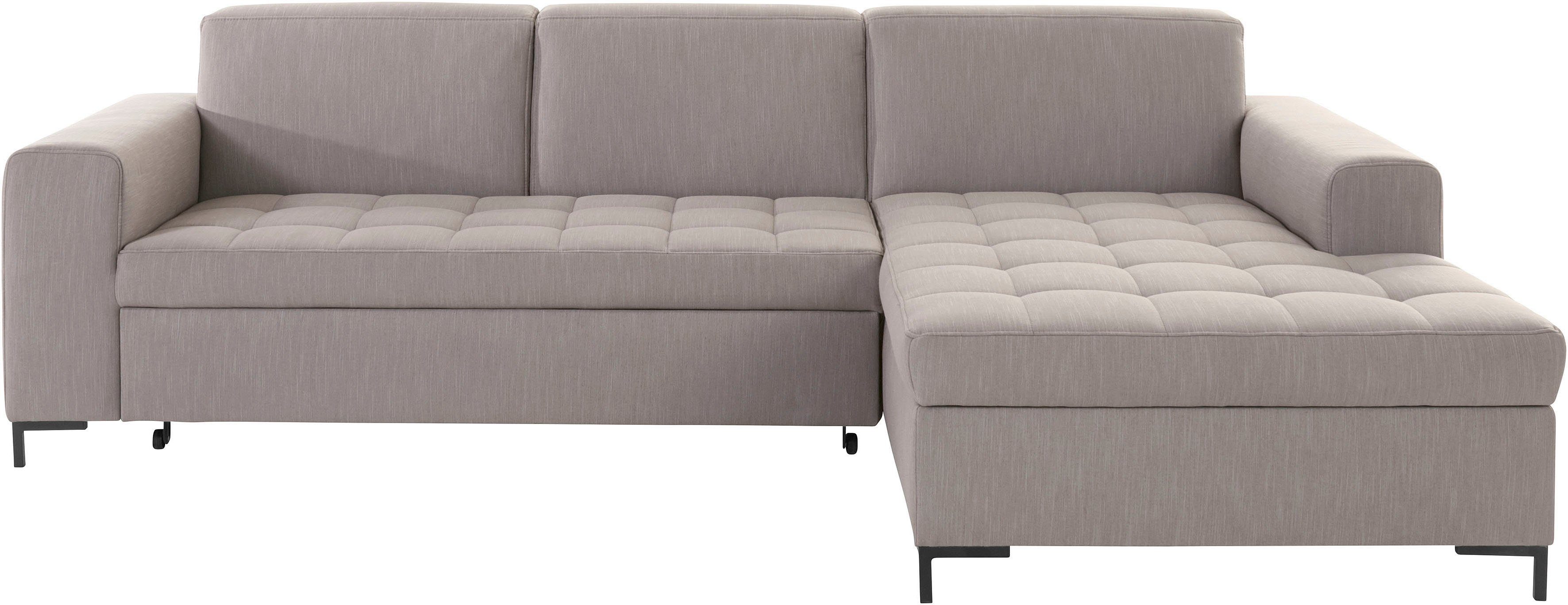 OTTO products Hoekbank Grazzo L-vorm hoogwaardige stoffen van gerecycled materiaal, stiksels op de zitting