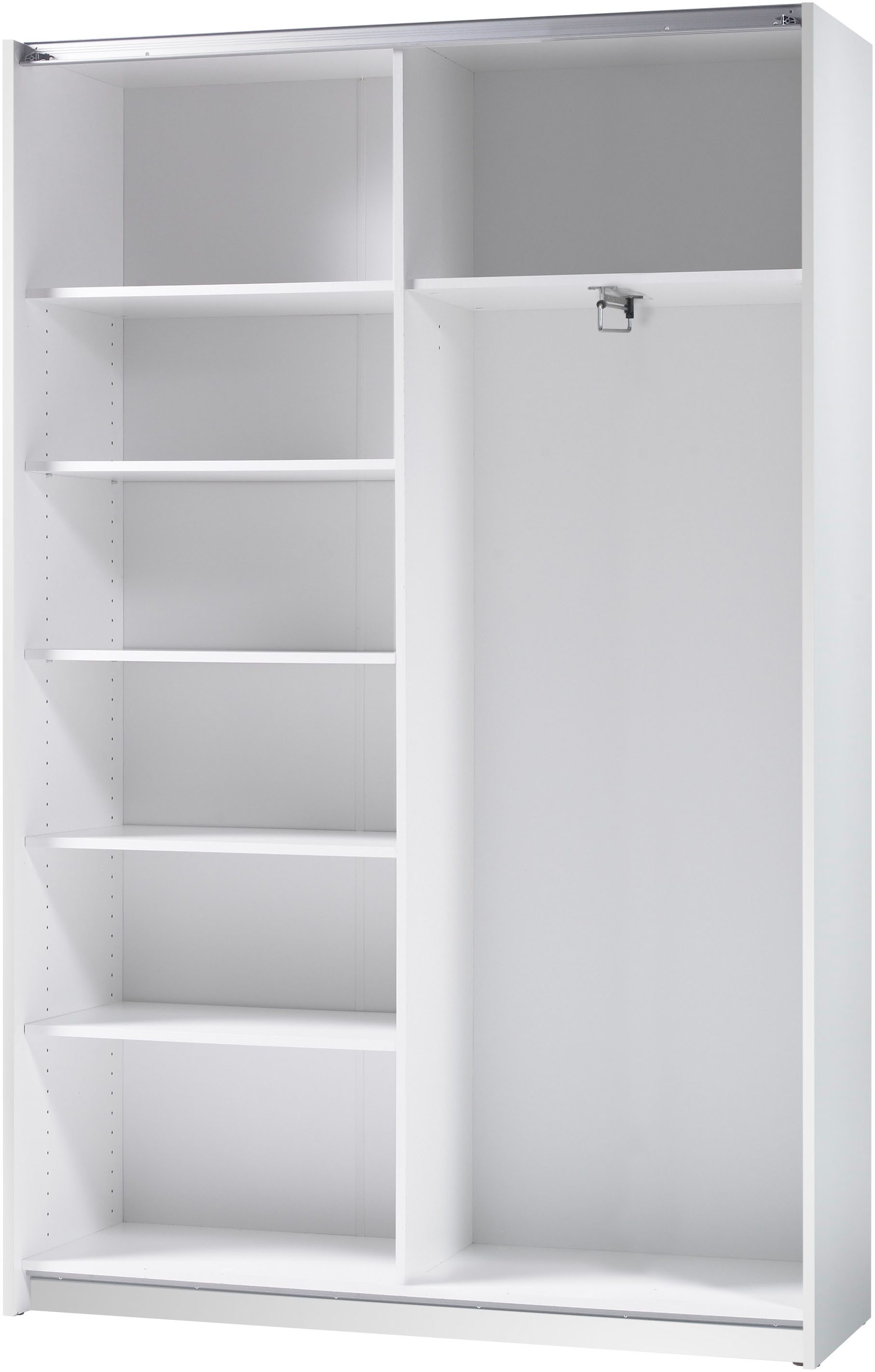 Schlafkontor Schuifdeurkast Heimo/Fast kast kledingkast garderobe OTTO´s CHOICE weinig diepte, uitschuifbare kledingstang, garderobekast, 6 planken