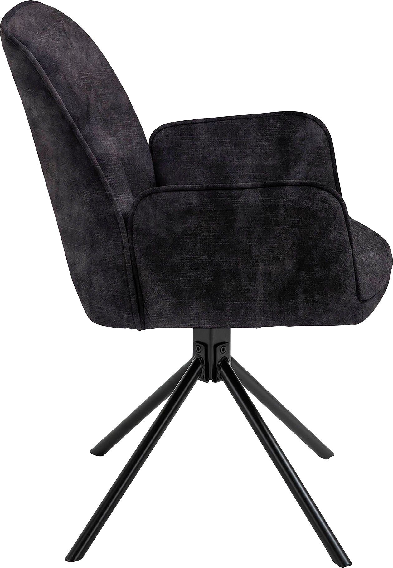 byLIVING Eetkamerstoel Blair set van 2, 360° draaibaar, gezellige fauteuil, verschillende stoffen (set, 2 stuks)