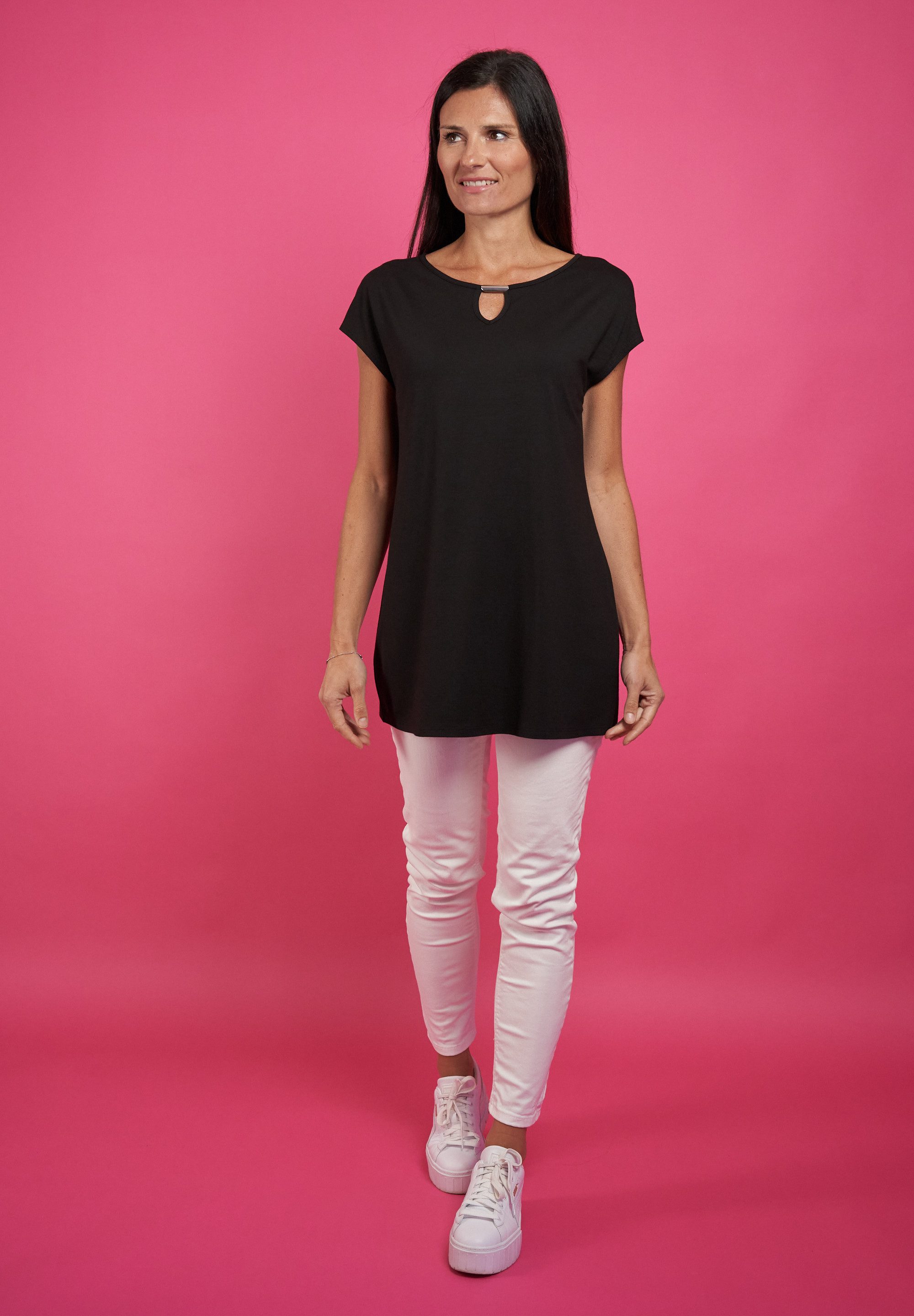Seidel Moden T-shirt met verbrede schouders, made in germany