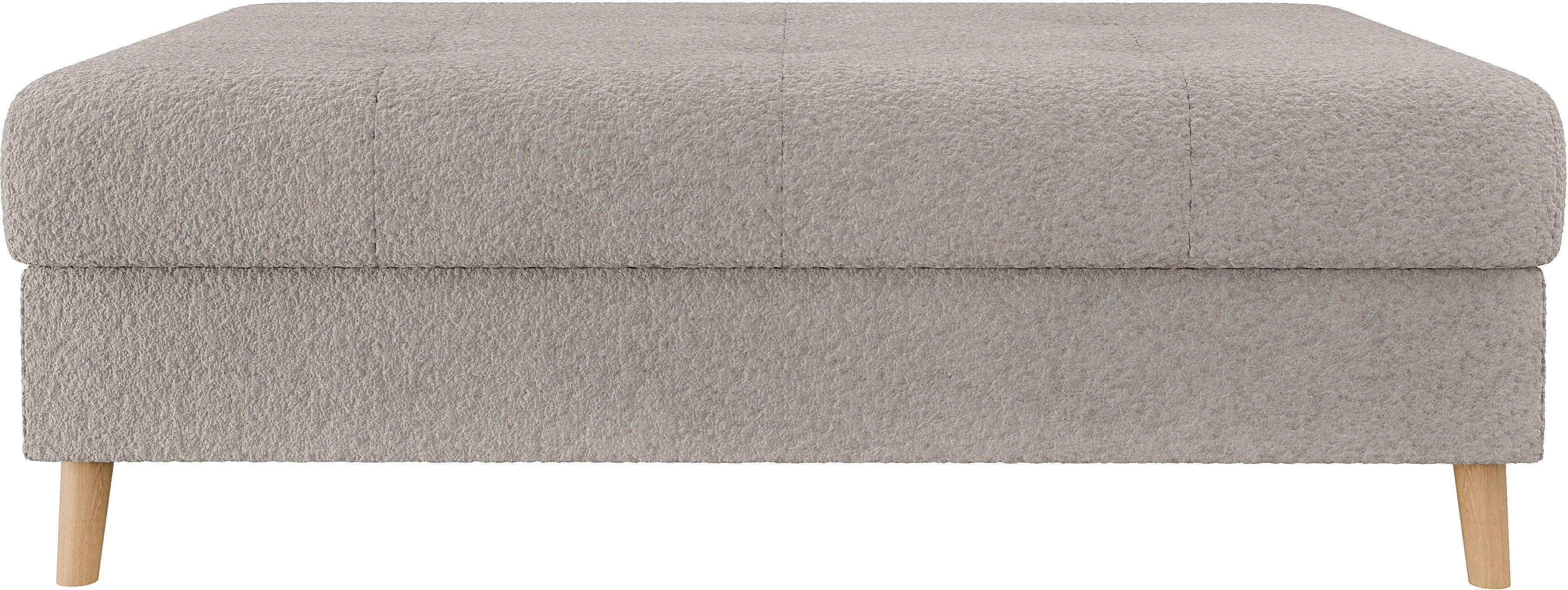 Home affaire Hocker CHARRE XXL, stiksel in het zitgedeelte, afmetingen: B/D/H: 118/73/40 cm