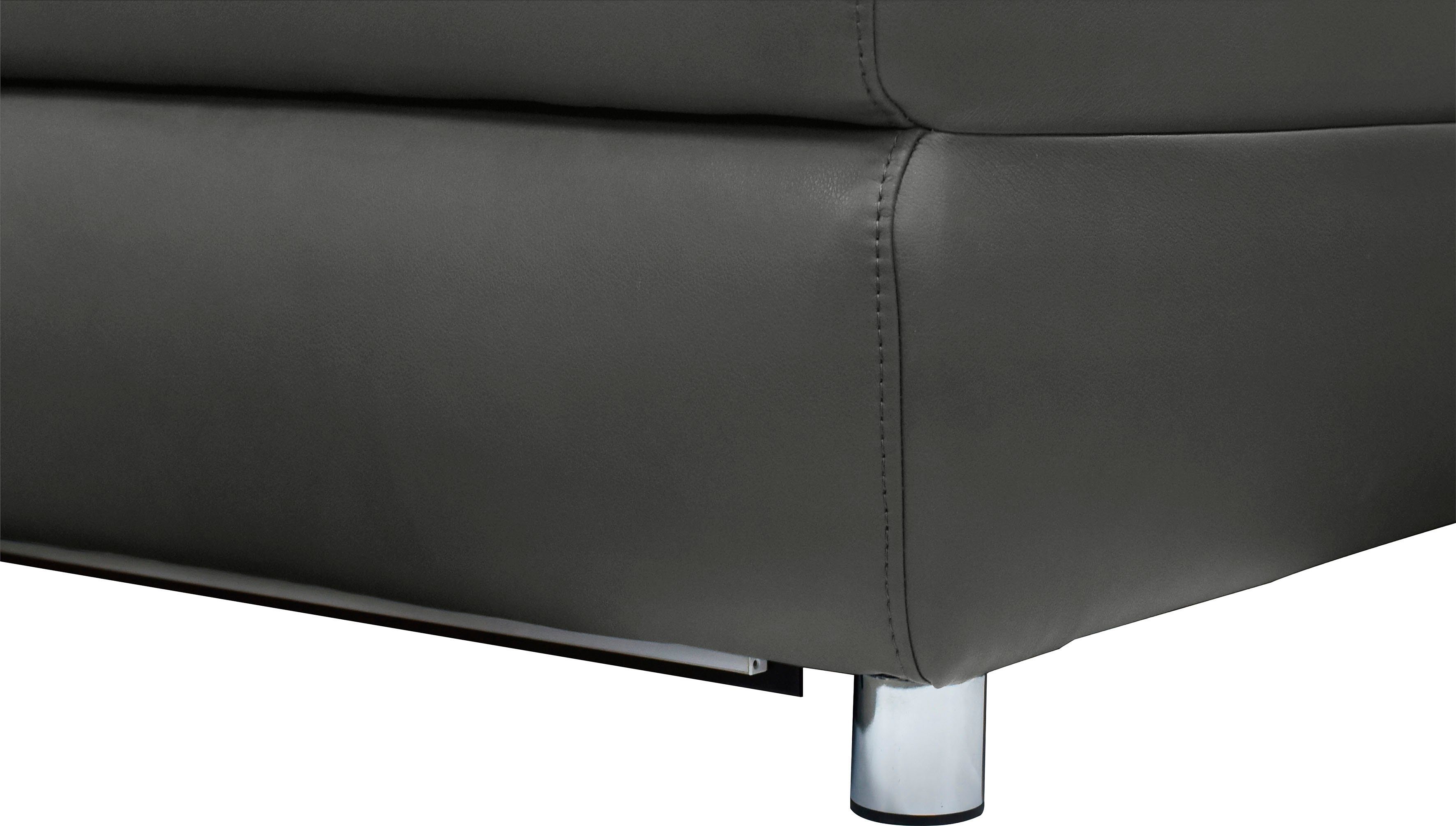 Places of Style 2-zitsbank Pareli 172 cm, handmatige en elektrische relaxfunctie USB, hoofdsteunverstelling, LED, in echt leer, kunstleer, web