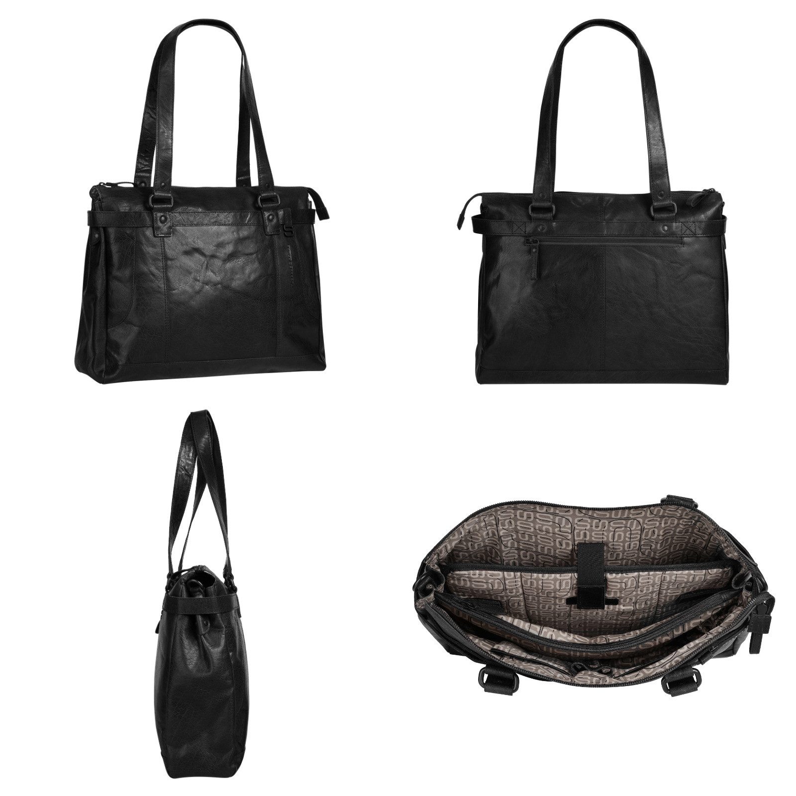 Spikes & Sparrow Shopper echt leder
