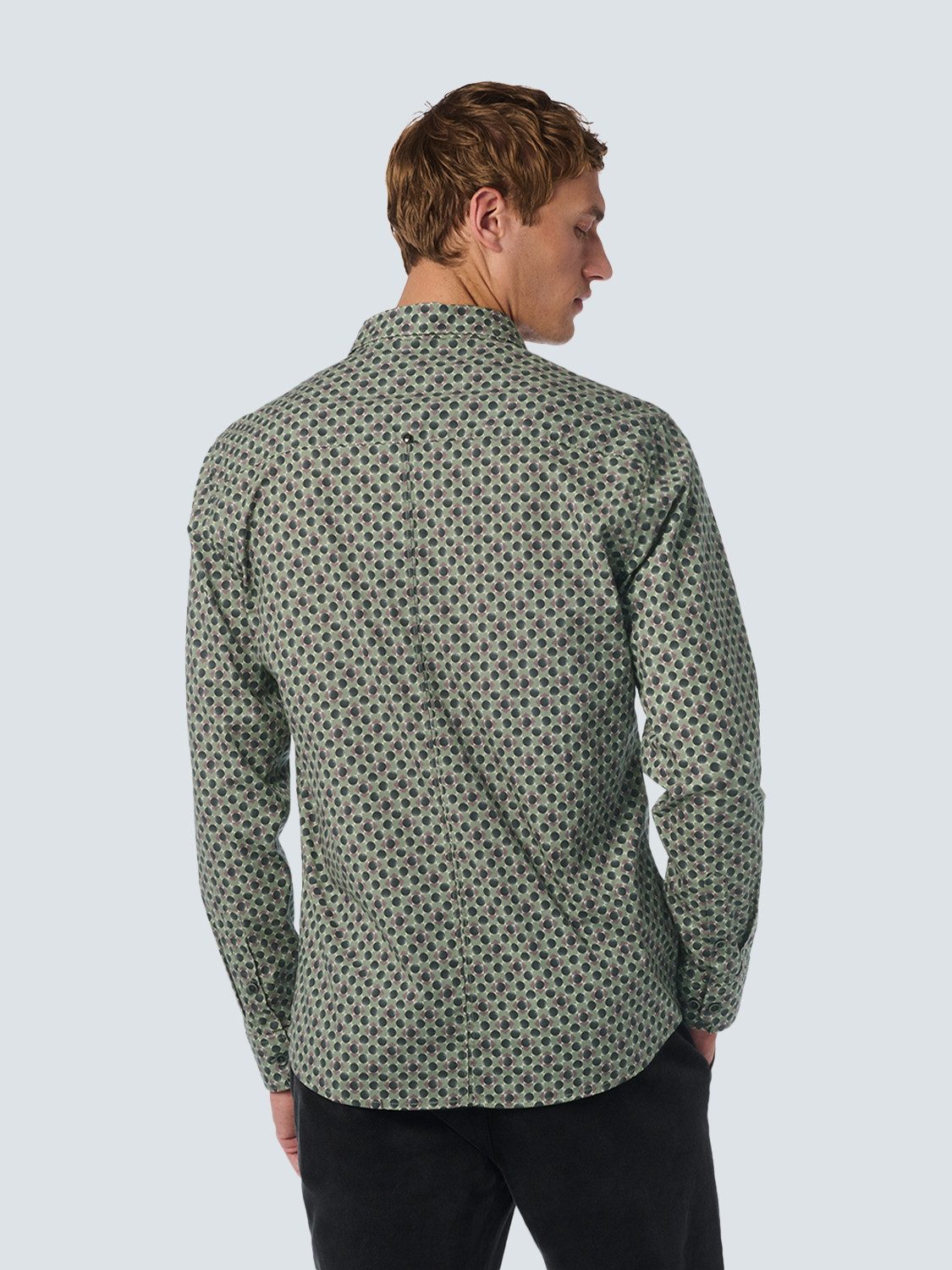NO EXCESS Overhemd met lange mouwen met grafisch all-over motief