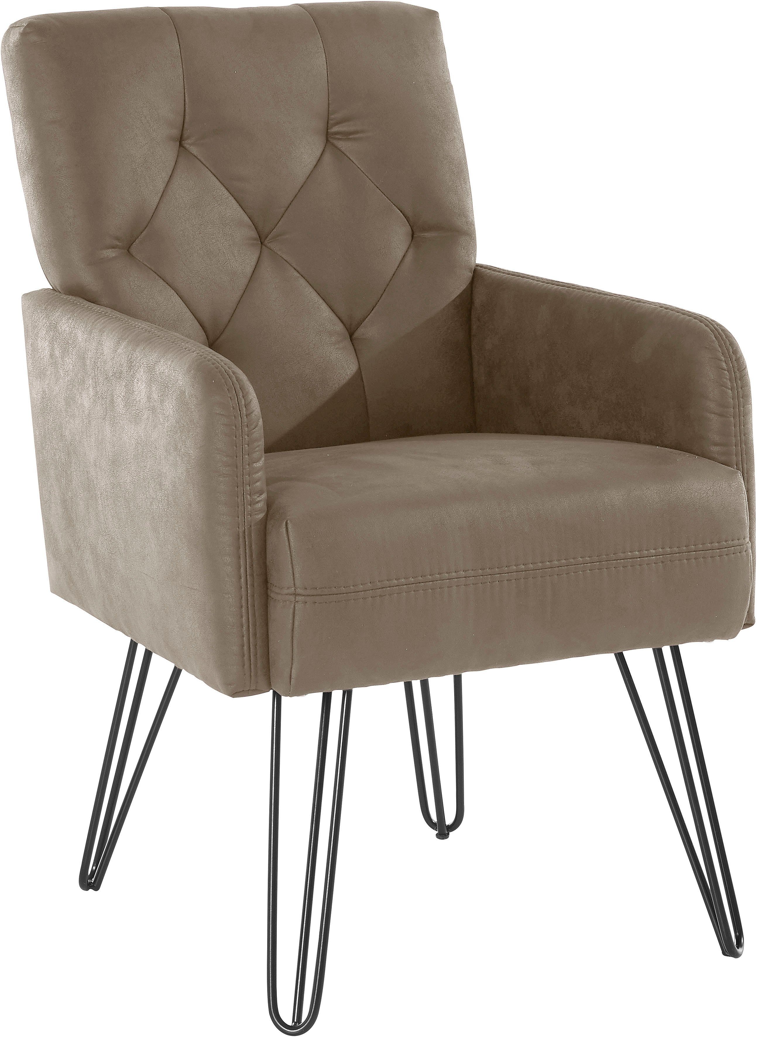 exxpo - sofa fashion Fauteuil Doppio, loungesessel met designonderstel, comfortabel en elegant
