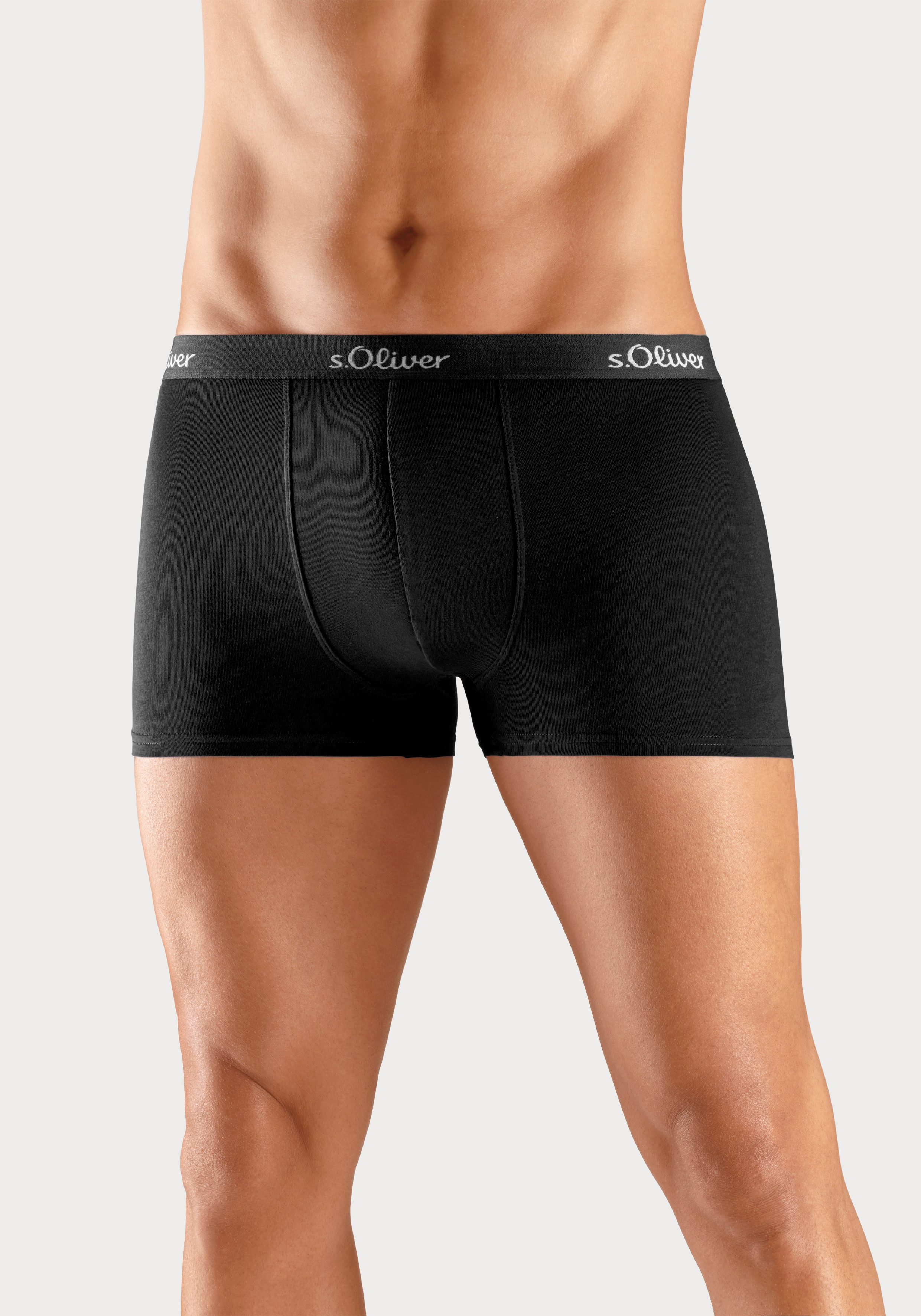 s.Oliver RED LABEL Beachwear Boxershort voor heren klassieke basis voor elke garderobe (3 stuks)