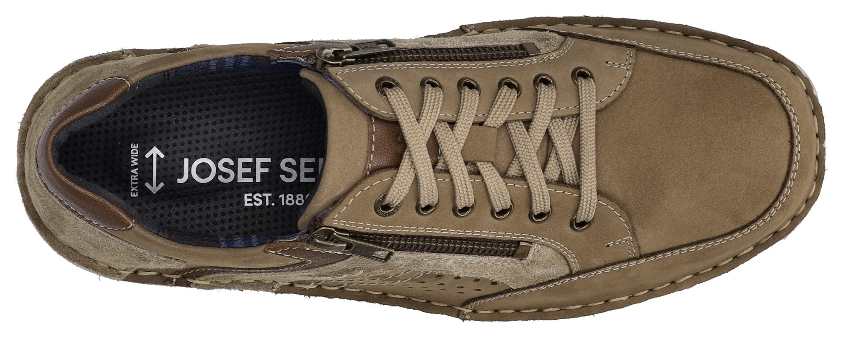 Josef Seibel Veterschoenen New Anvers 87 , comfort-schoen, comfort-schoen, vrijetijdsschoen in extra brede vorm