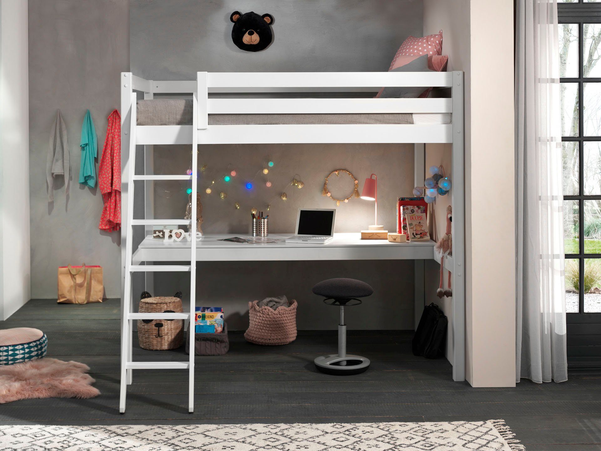 Vipack Hoogslaper PINO met schrijfblad